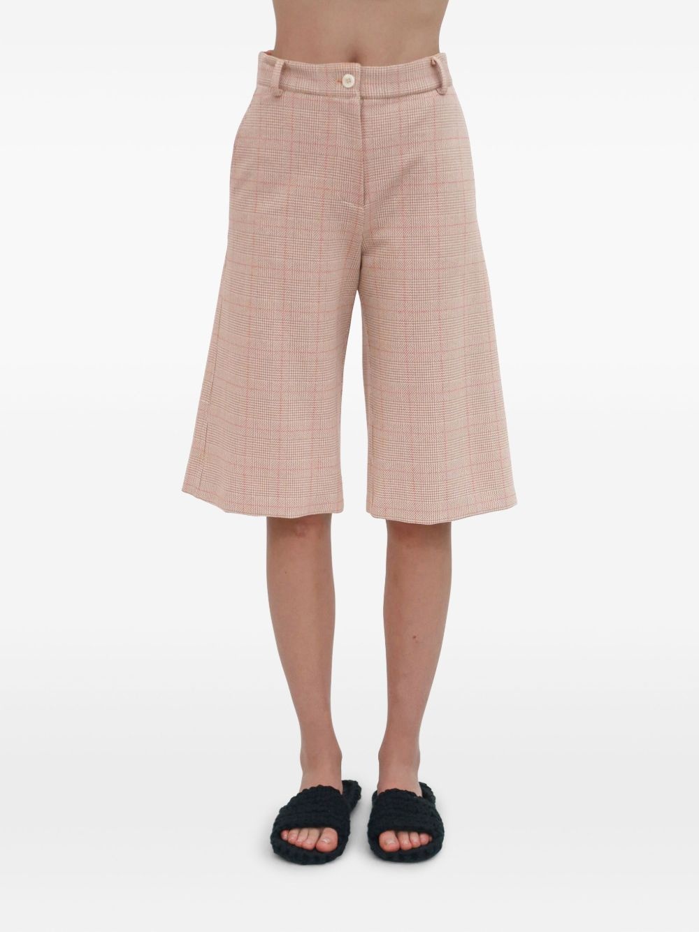 wide-leg bermuda shorts - 7