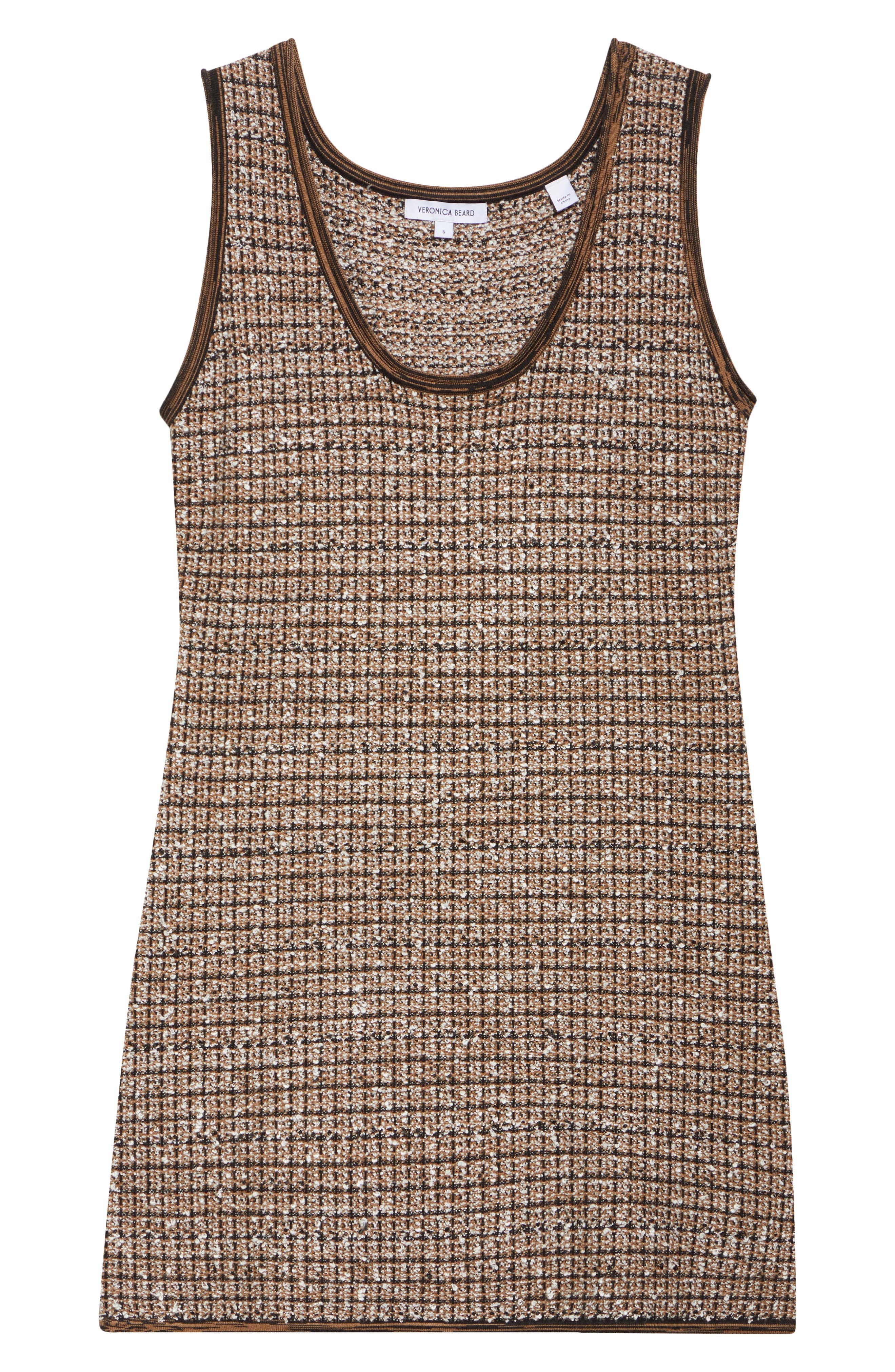 Veronica Beard Basette Sleeveless Tweed Dress in Acorn Multi at Nordstrom - 5
