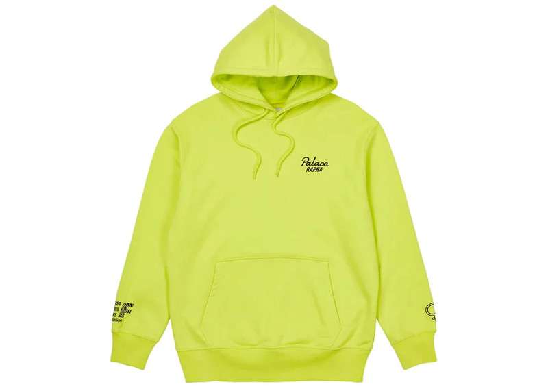 PALACE Palace x Rapha EF Education First Hoodie Neon Yellow outlook