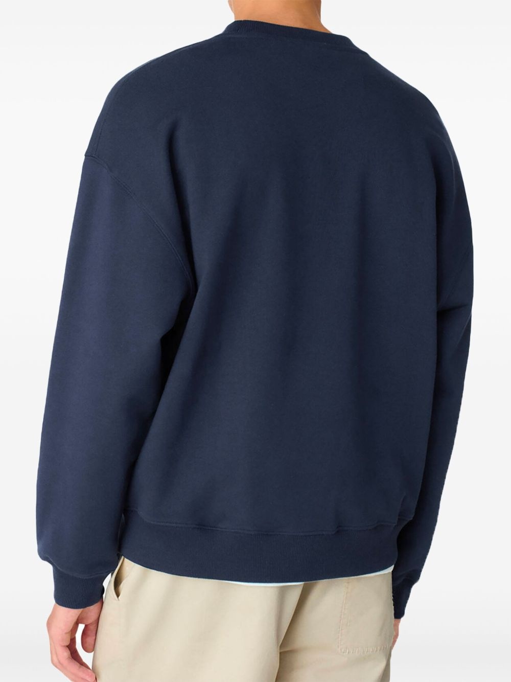 logo-embroidered sweatshirt - 3