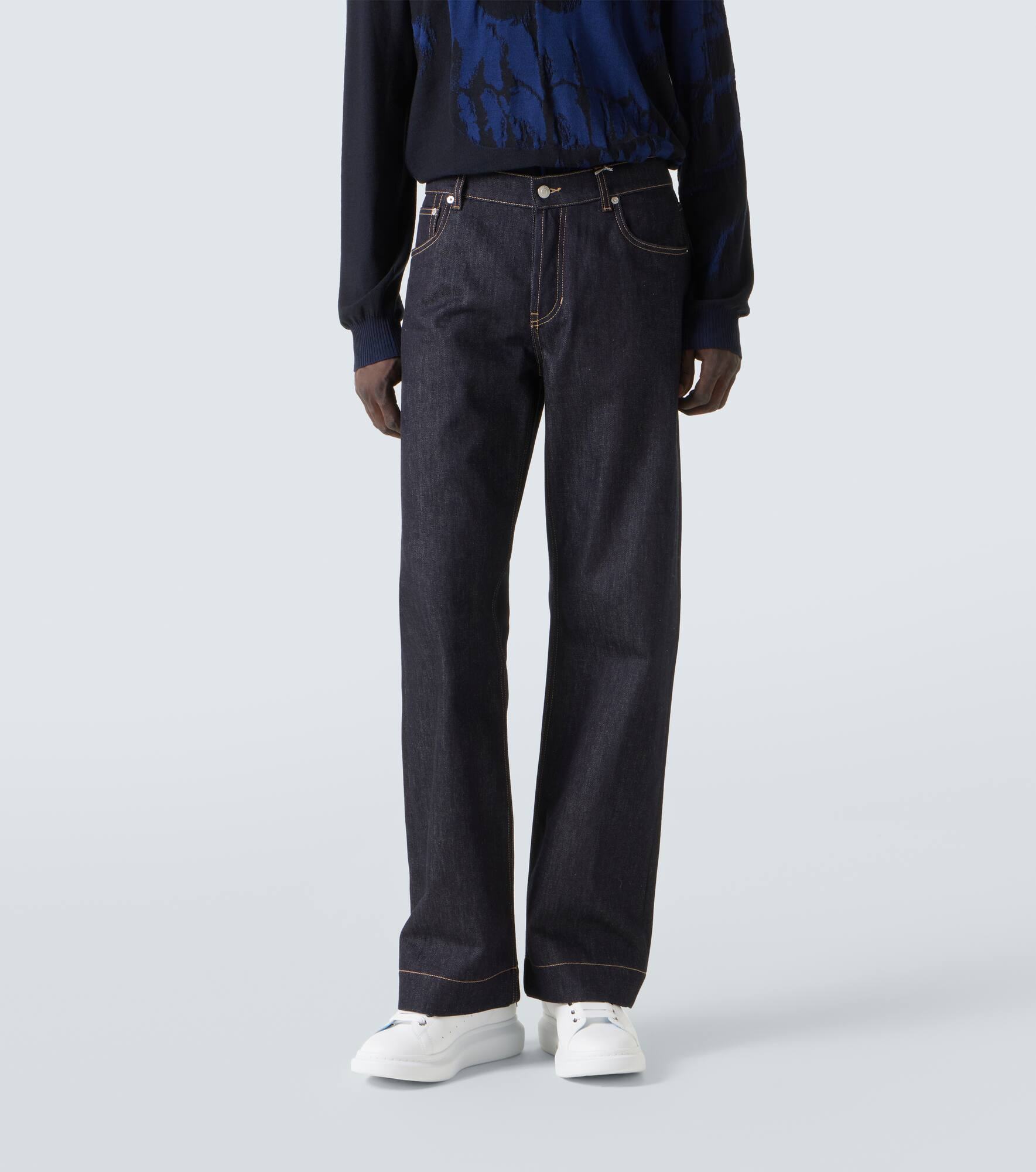 Mid-rise wide-leg jeans - 3