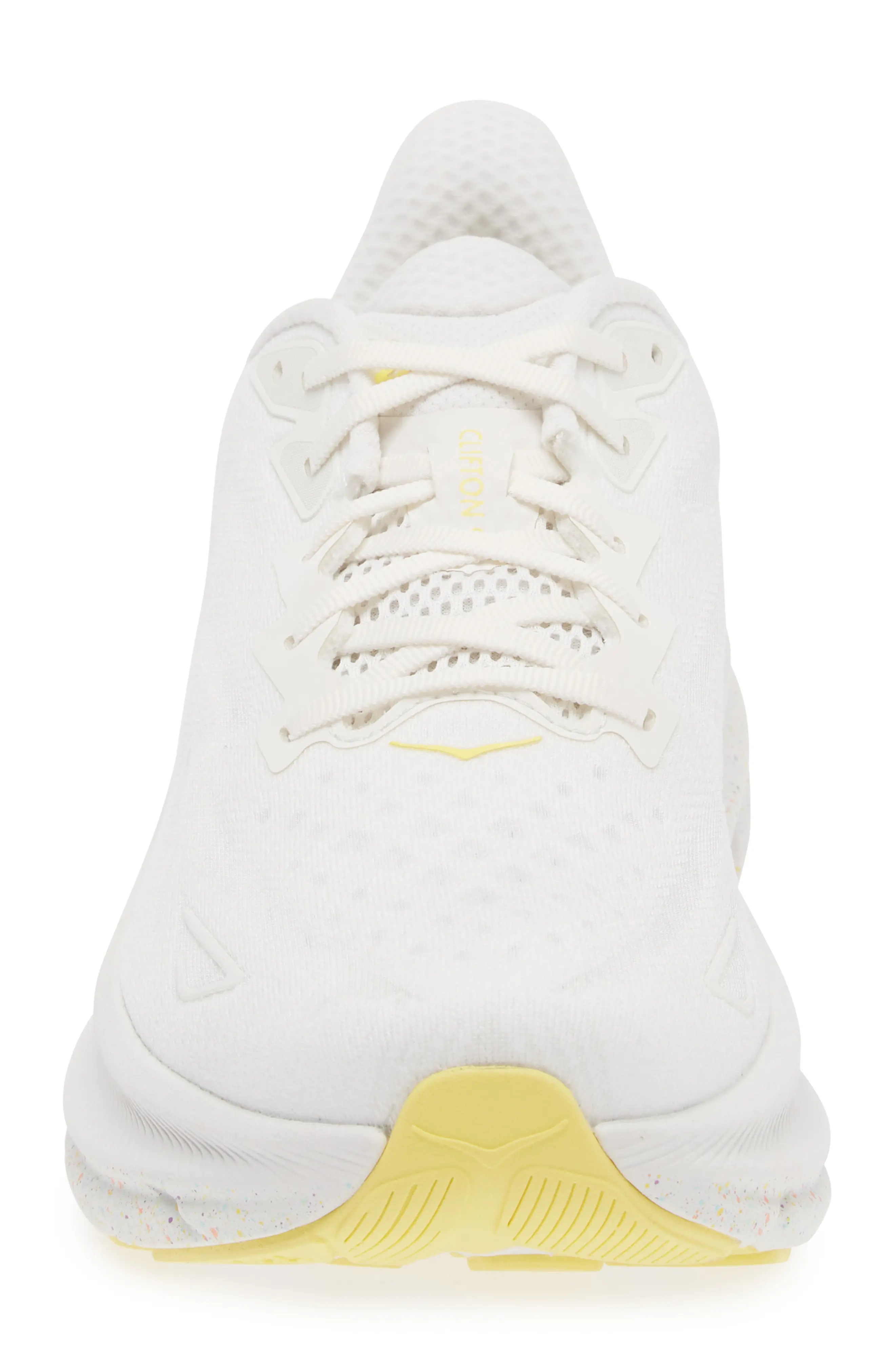 Clifton 9 Running Shoe in White /Lemonade - 4