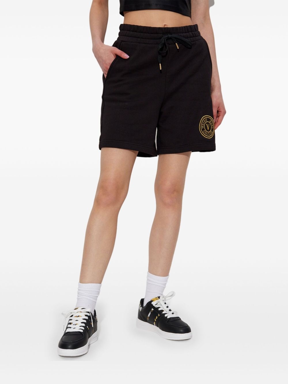 embroidered logo shorts - 2