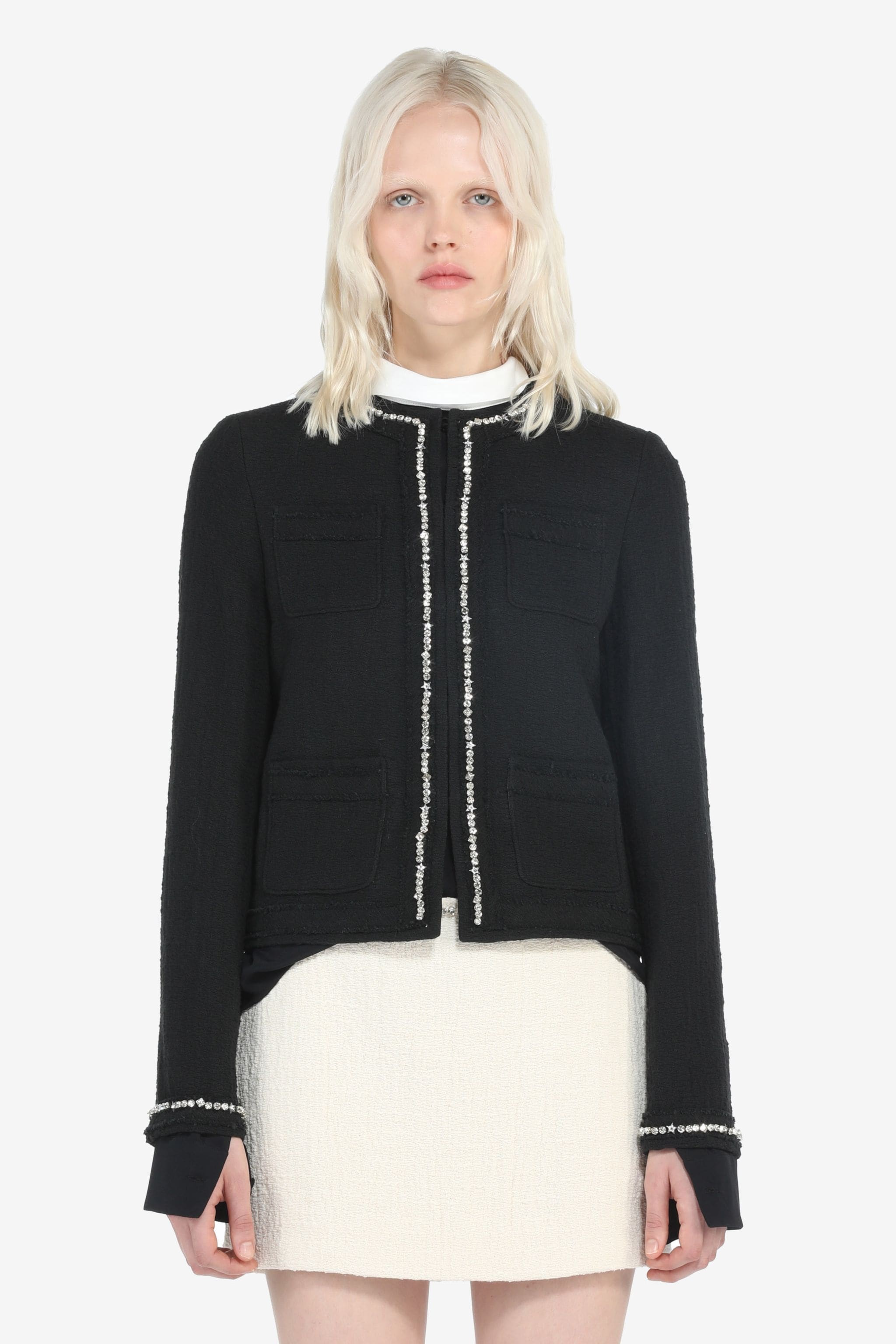 CRYSTAL-EMBELLISHED JACKET - 1