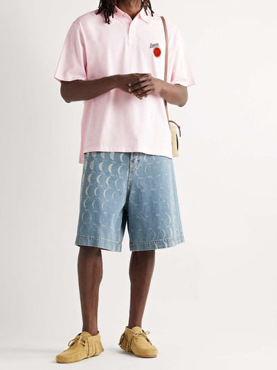 Loewe + Paula's Ibiza Oversized Logo-Embroidered Cotton-Piqué Polo Shirt outlook