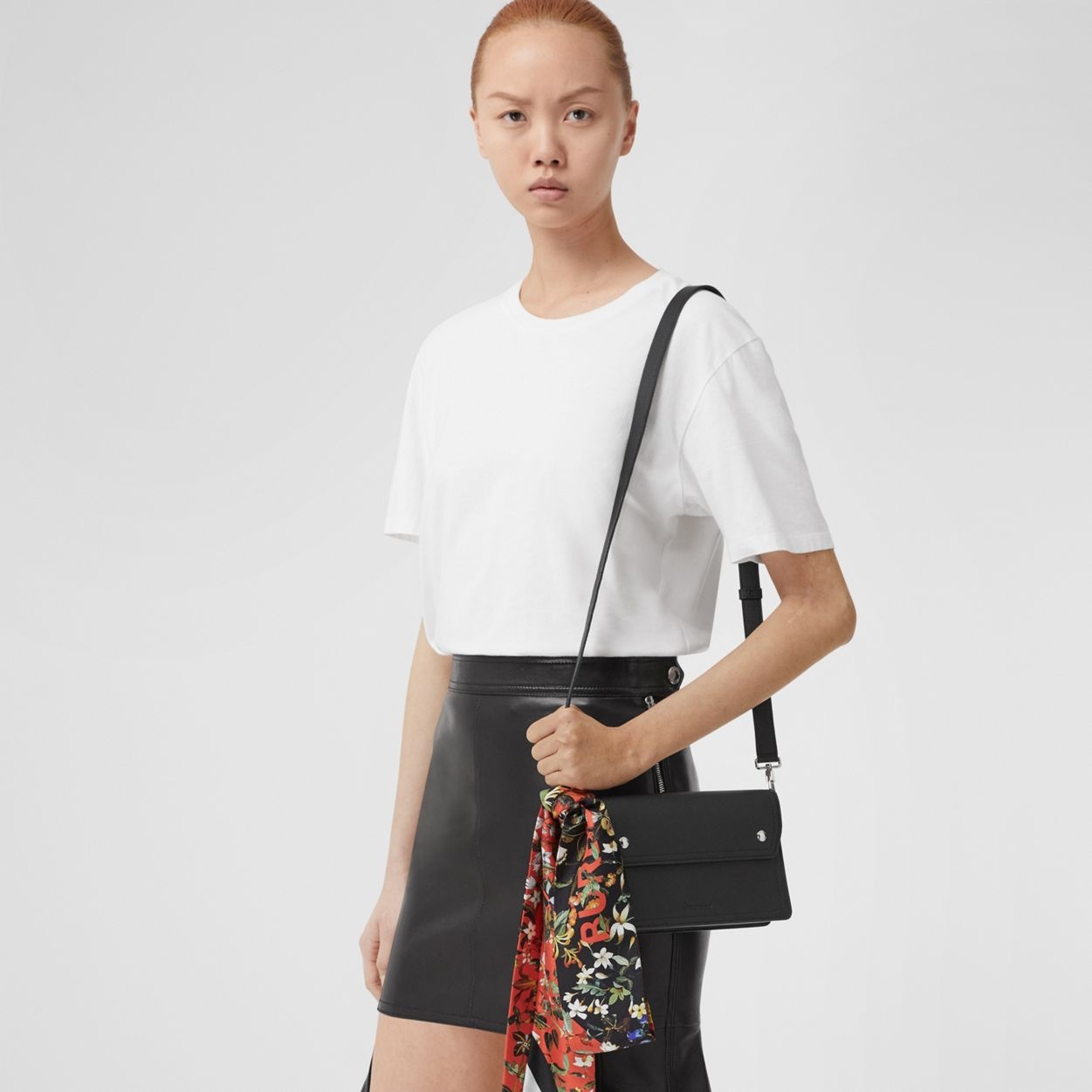 Grainy Leather Crossbody Bag 13