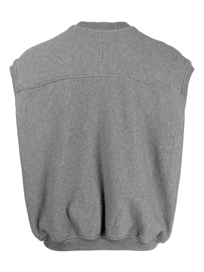 Alexander Wang logo-appliquÃ© sleeveless vest outlook