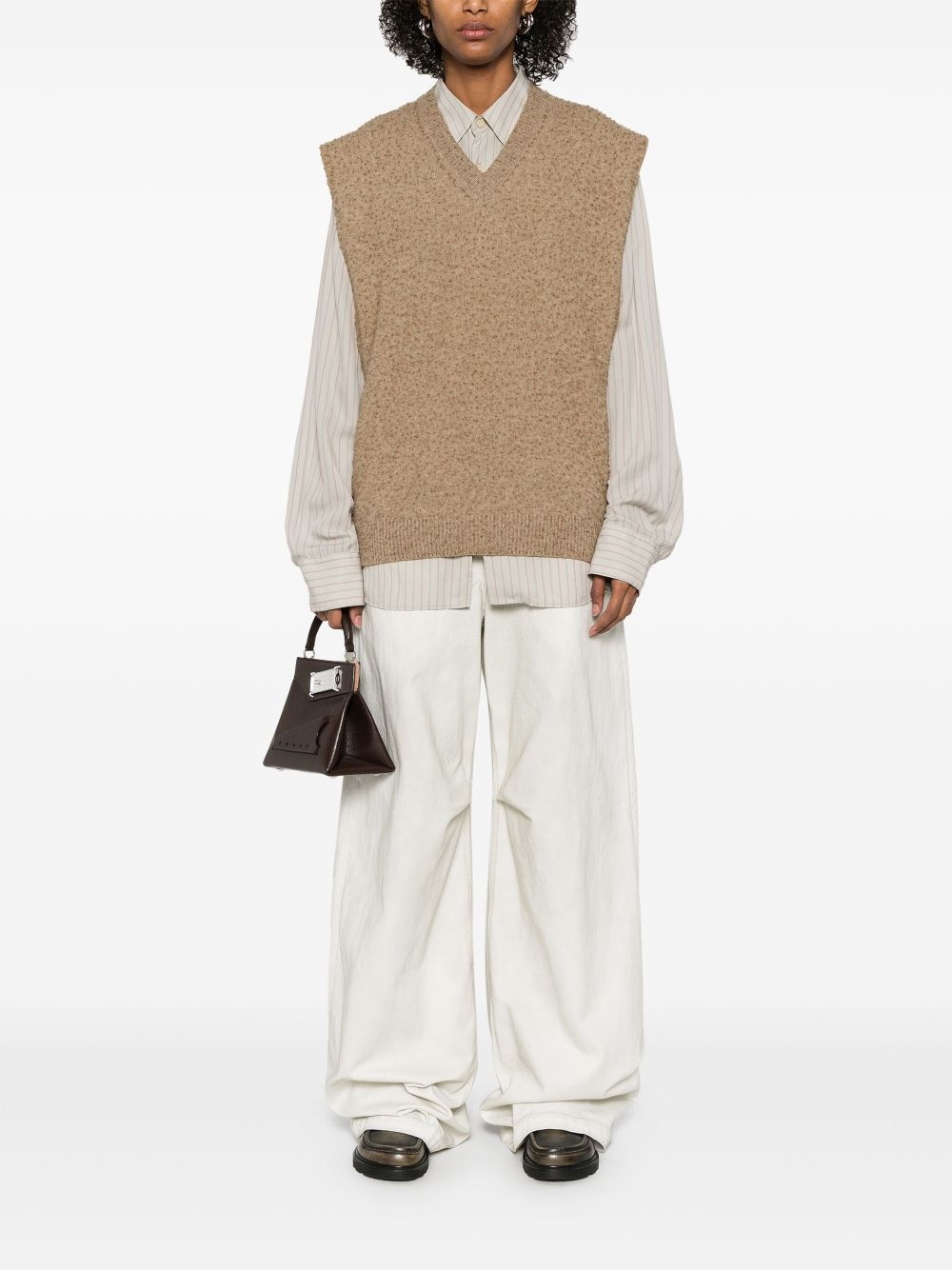 piled-knit vest - 2