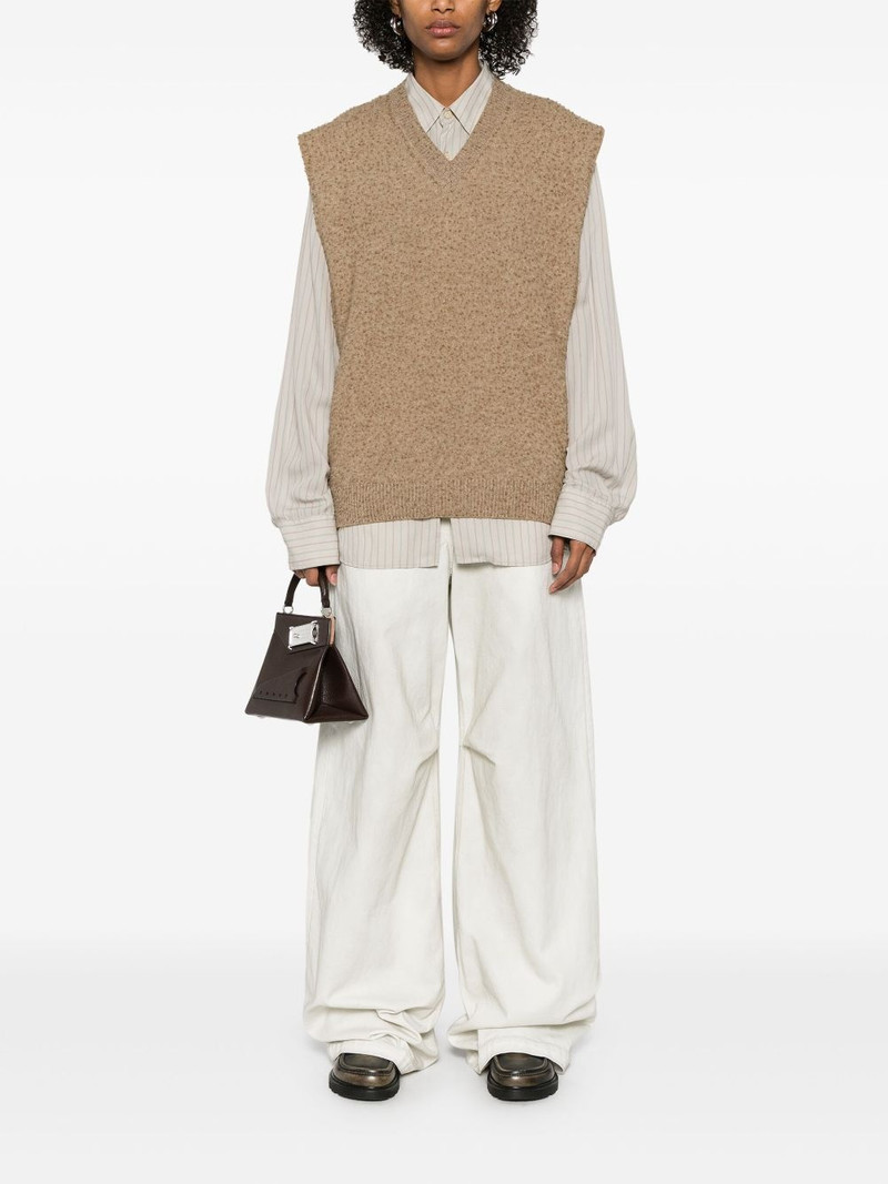 Maison Margiela piled-knit vest outlook