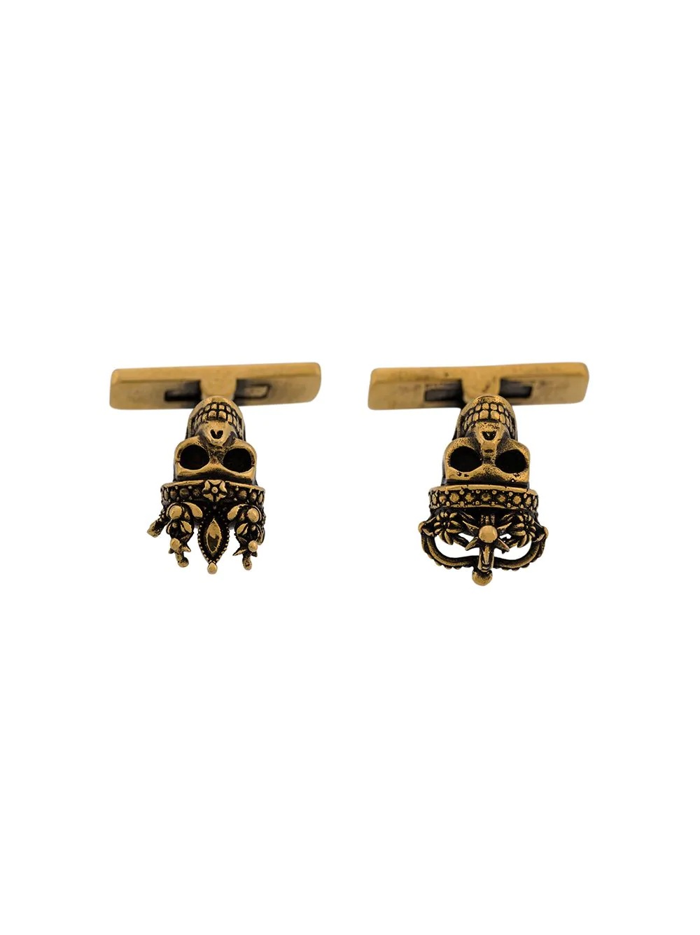 skull embellished cuff-links - 1