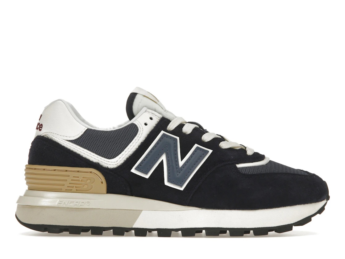 New Balance 574 Navy White Beige - 1