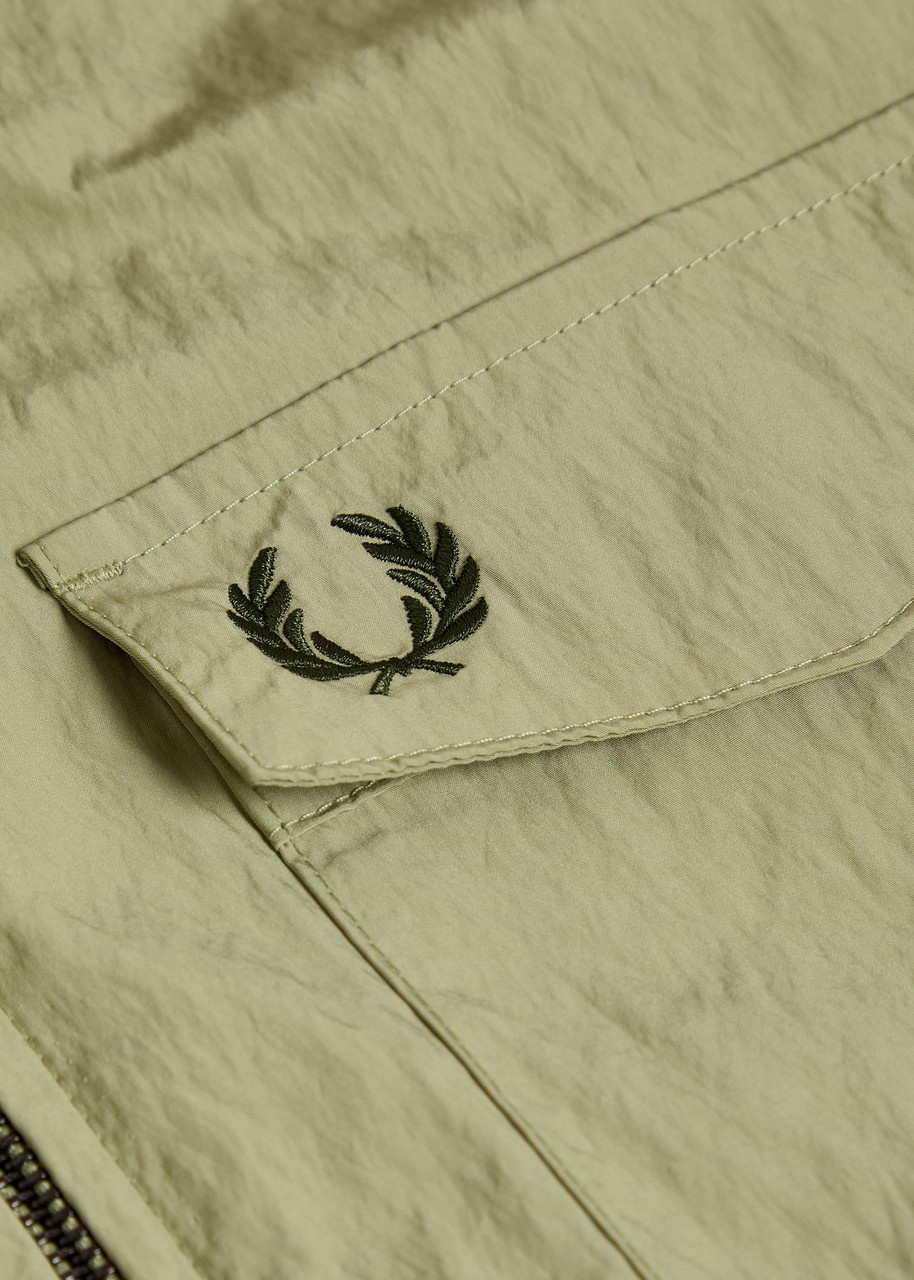 Fred Perry Logo-embroidered Crinkled Shell Overshirt - 5