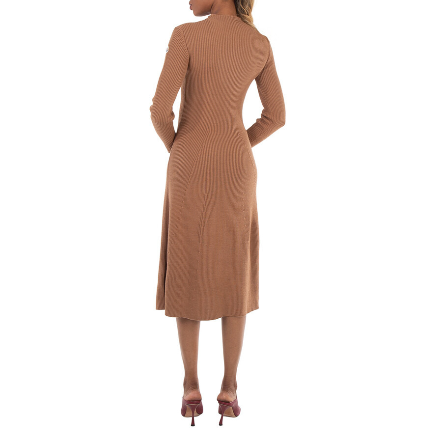 Moncler Long-Sleeve Wool Knit Midi Sweater Dress - 5