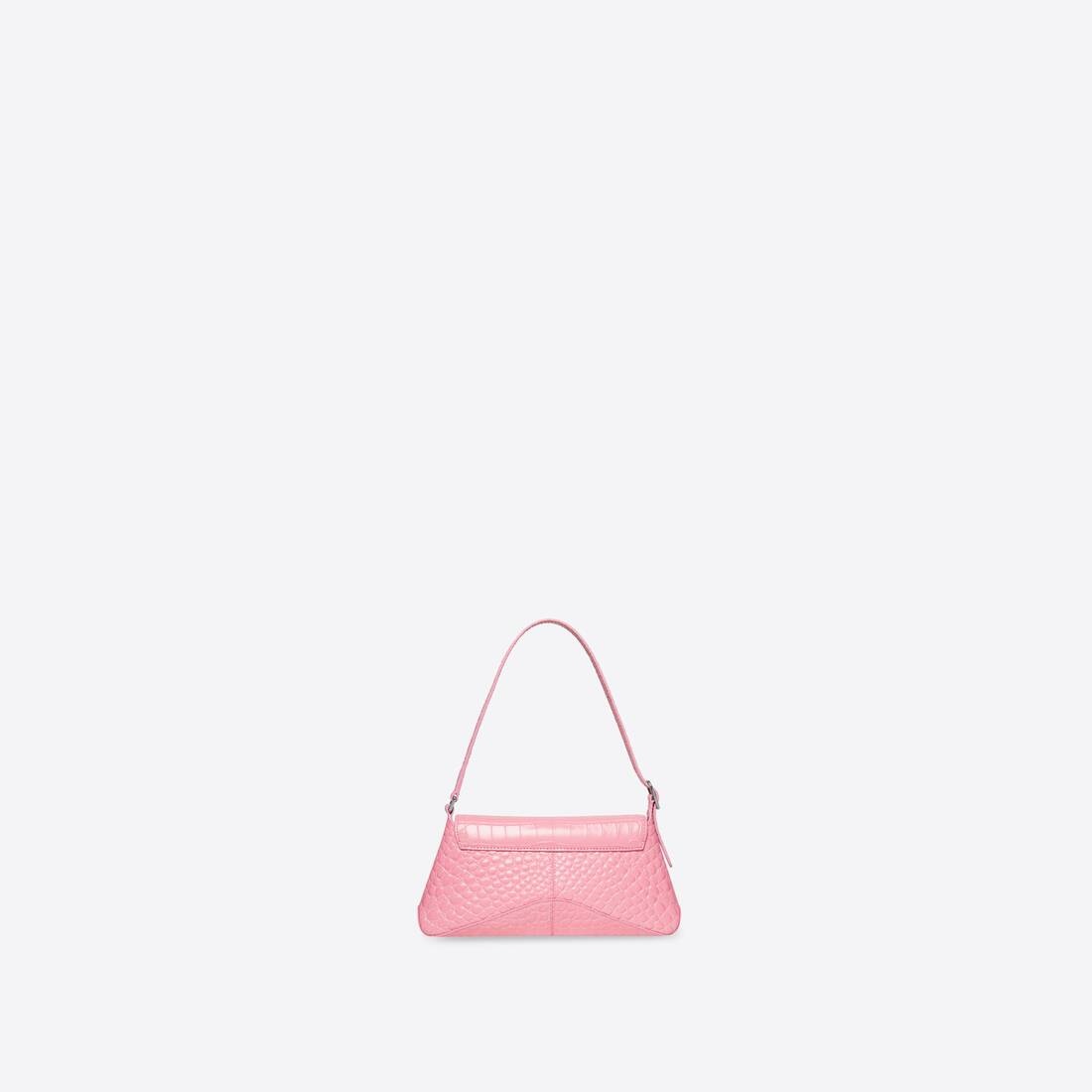 Women's Xx Small Flap Bag Crocodile Embossed in Pink - 2