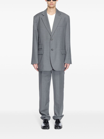 Helmut Lang straight-leg tailored wool trousers outlook