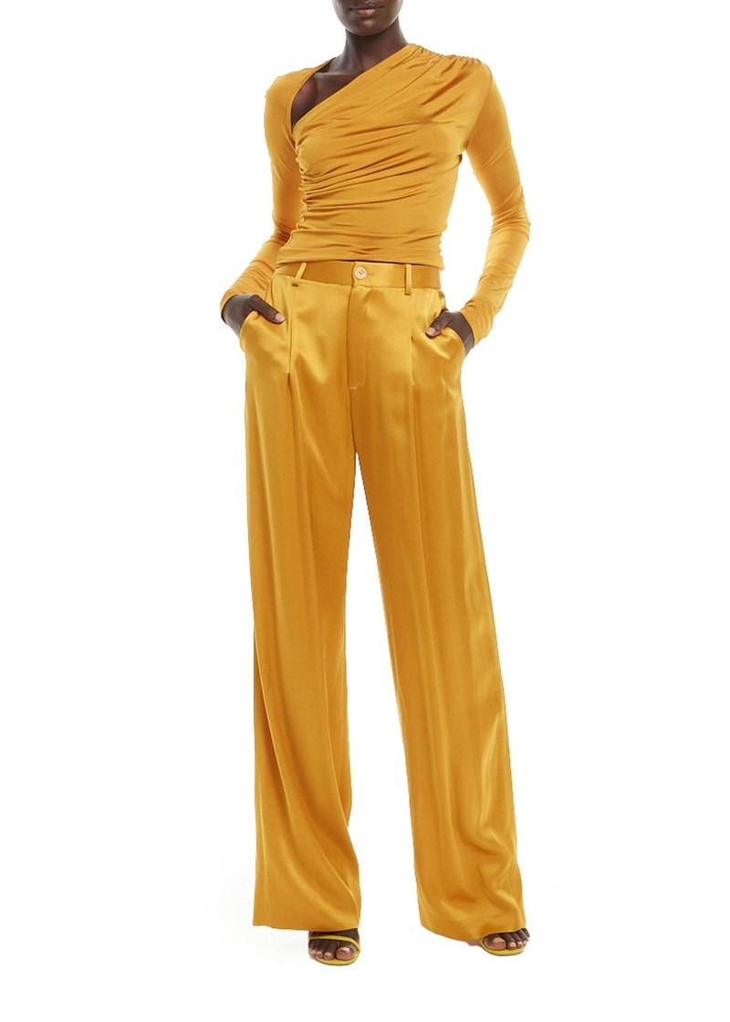 LAPOINTE Satin Relaxed Pleated Pant outlook