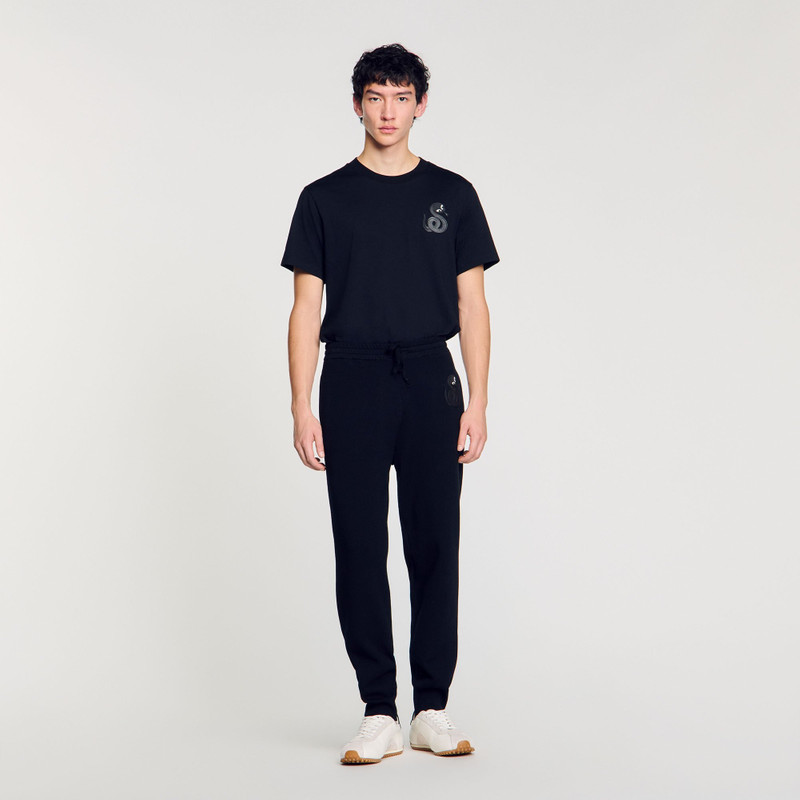 Sandro JOGGERS WITH SNAKE DETAIL outlook