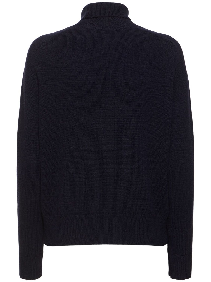 Wool knit turtleneck sweater - 3