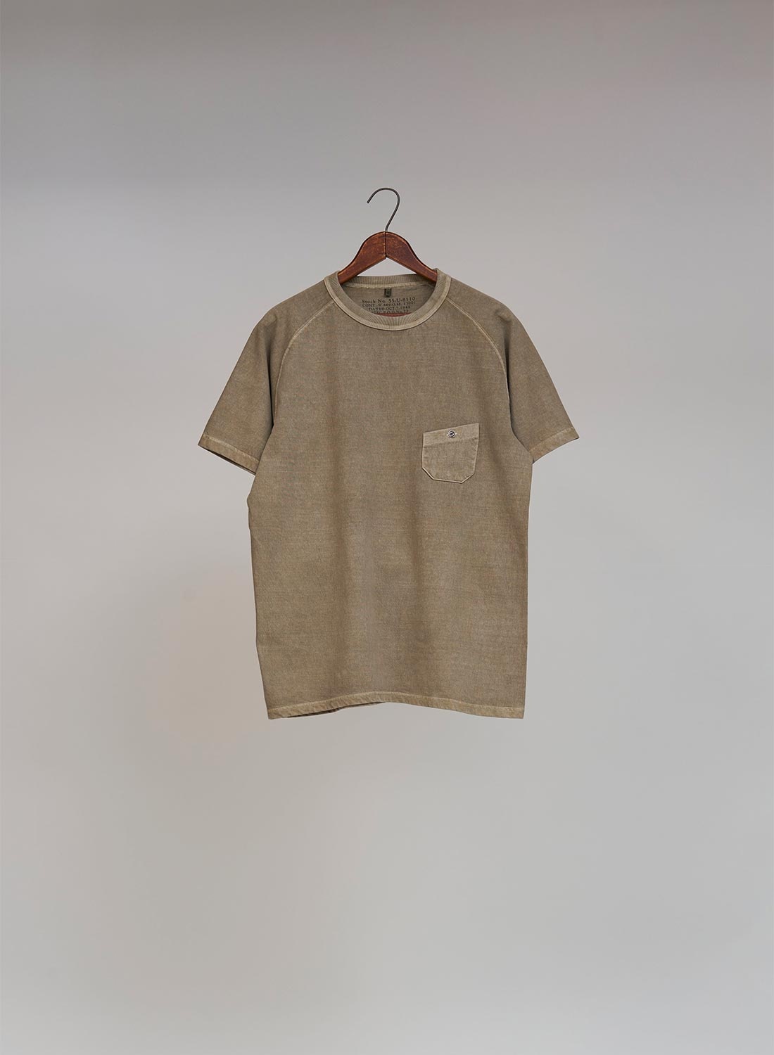 5.6oz Basic T-Shirt Pigment in Khaki - 1
