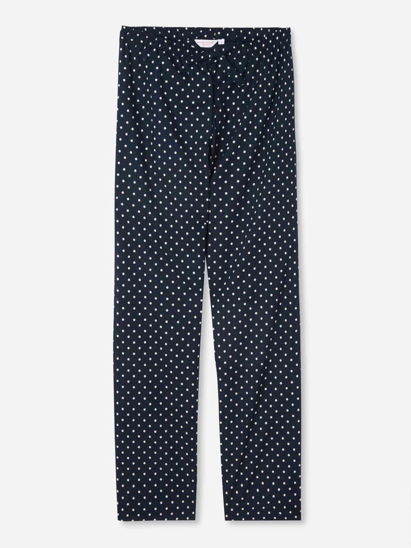 Women's Lounge Trousers Plaza 60 Cotton Batiste Navy - 1