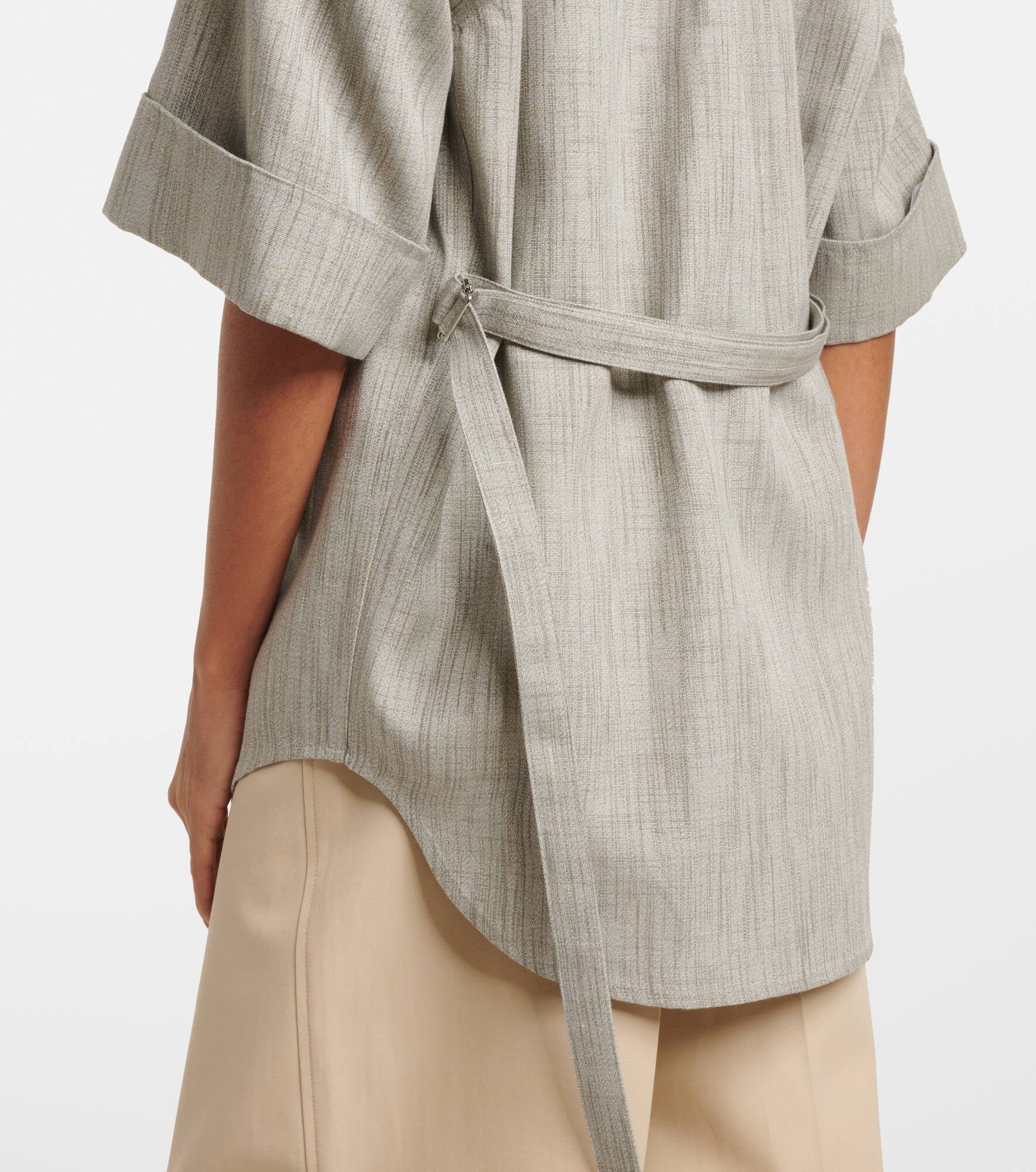 Wool, cotton, and silk top - 5