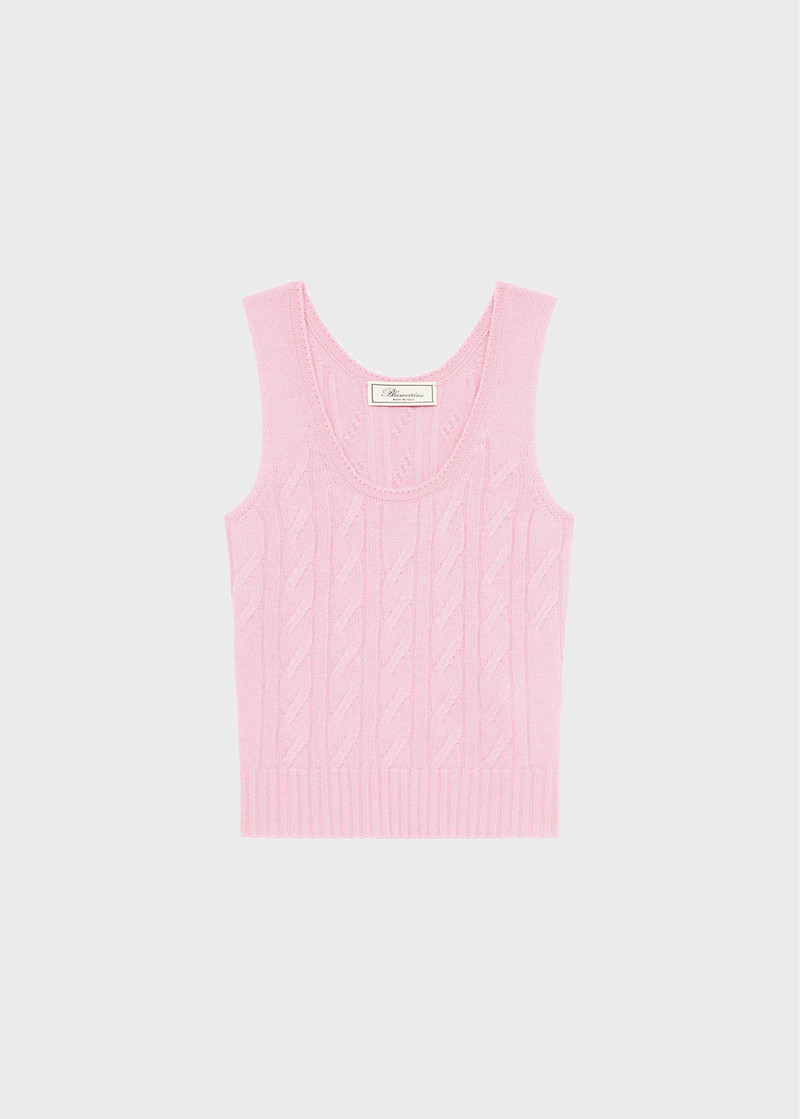 WOOL AND CASHMERE TANK TOP - 1