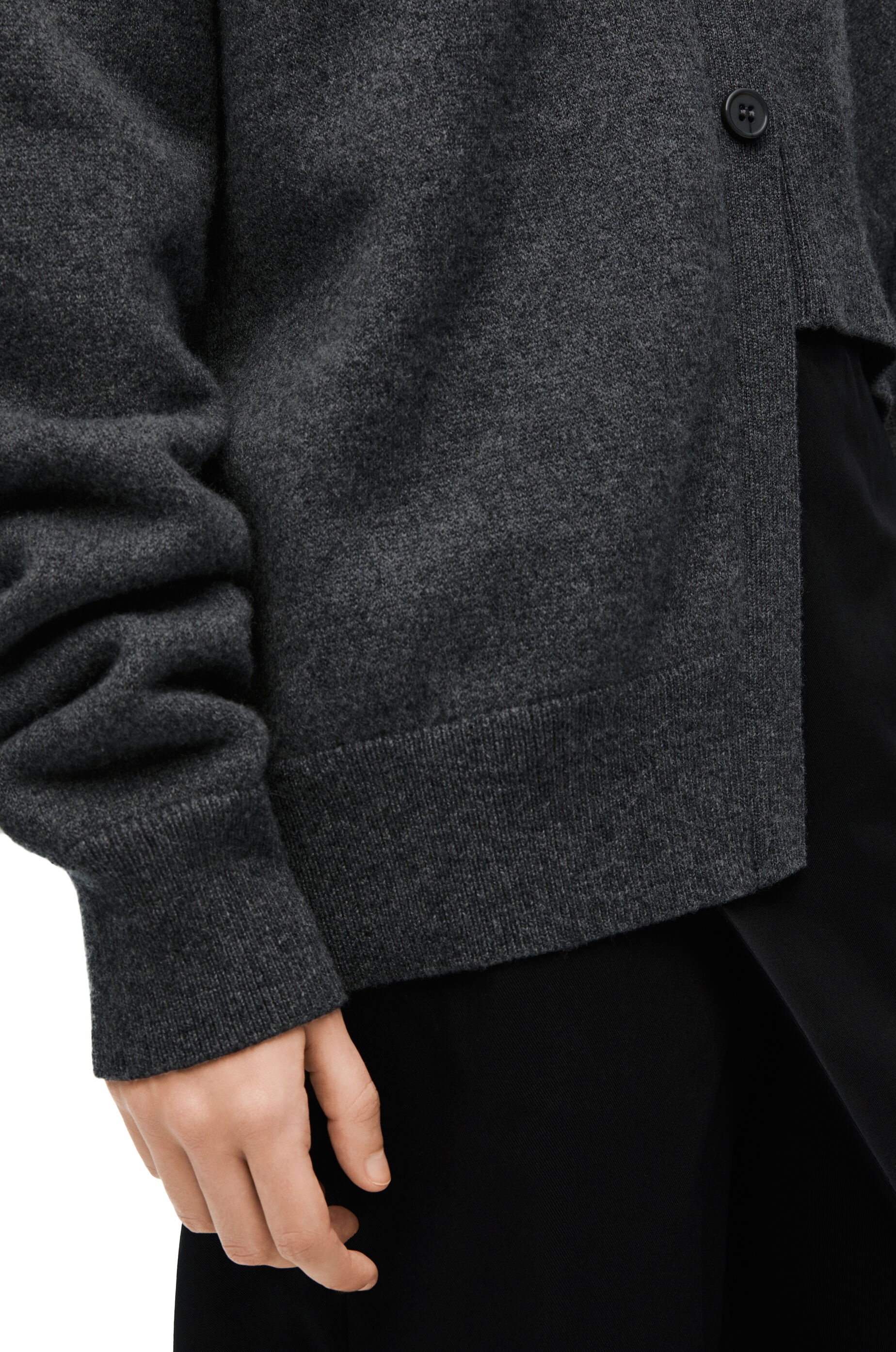 Asymmetric cardigan in cashmere - 5