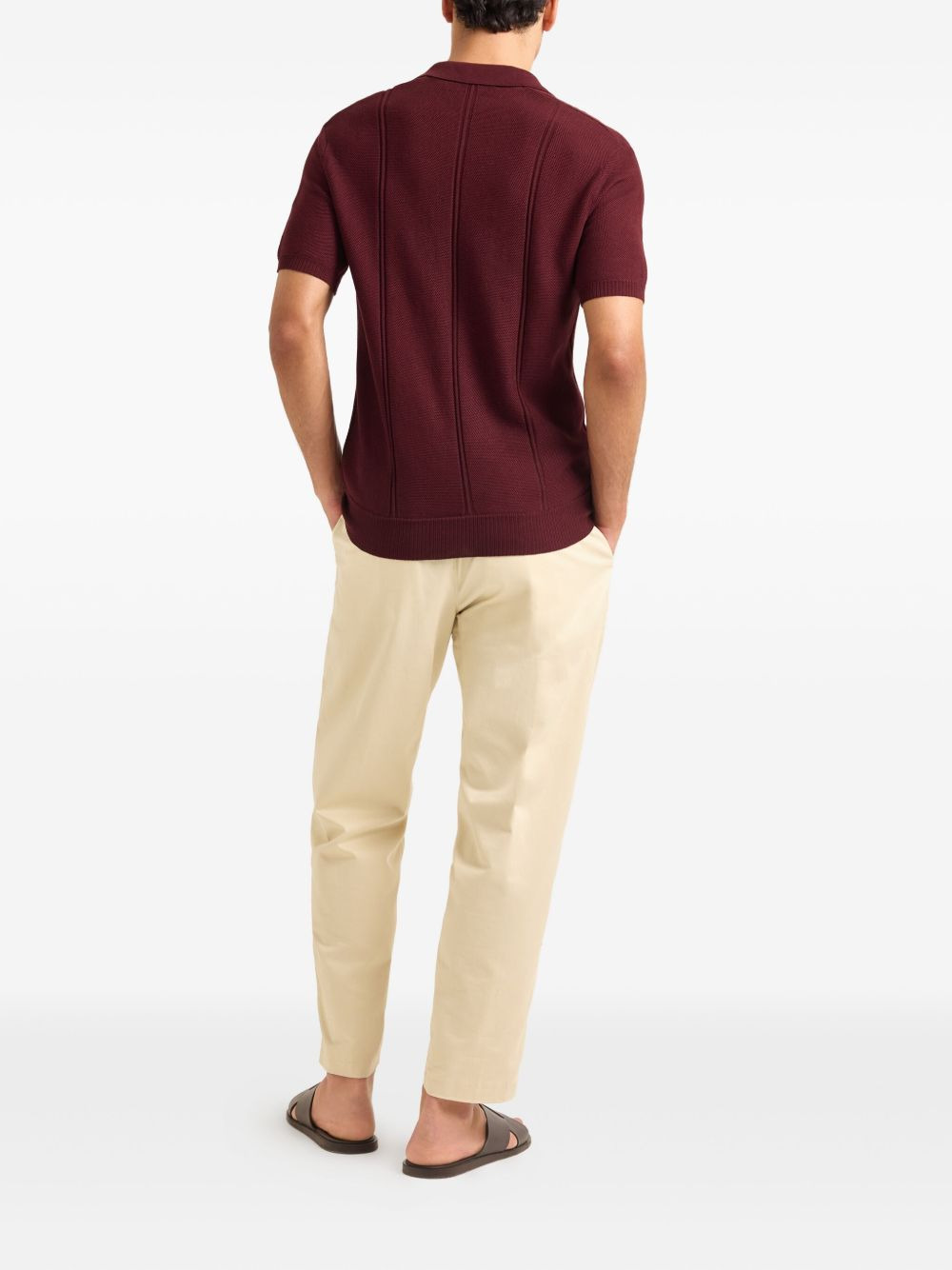 Horton piqué-texture polo shirt - 3