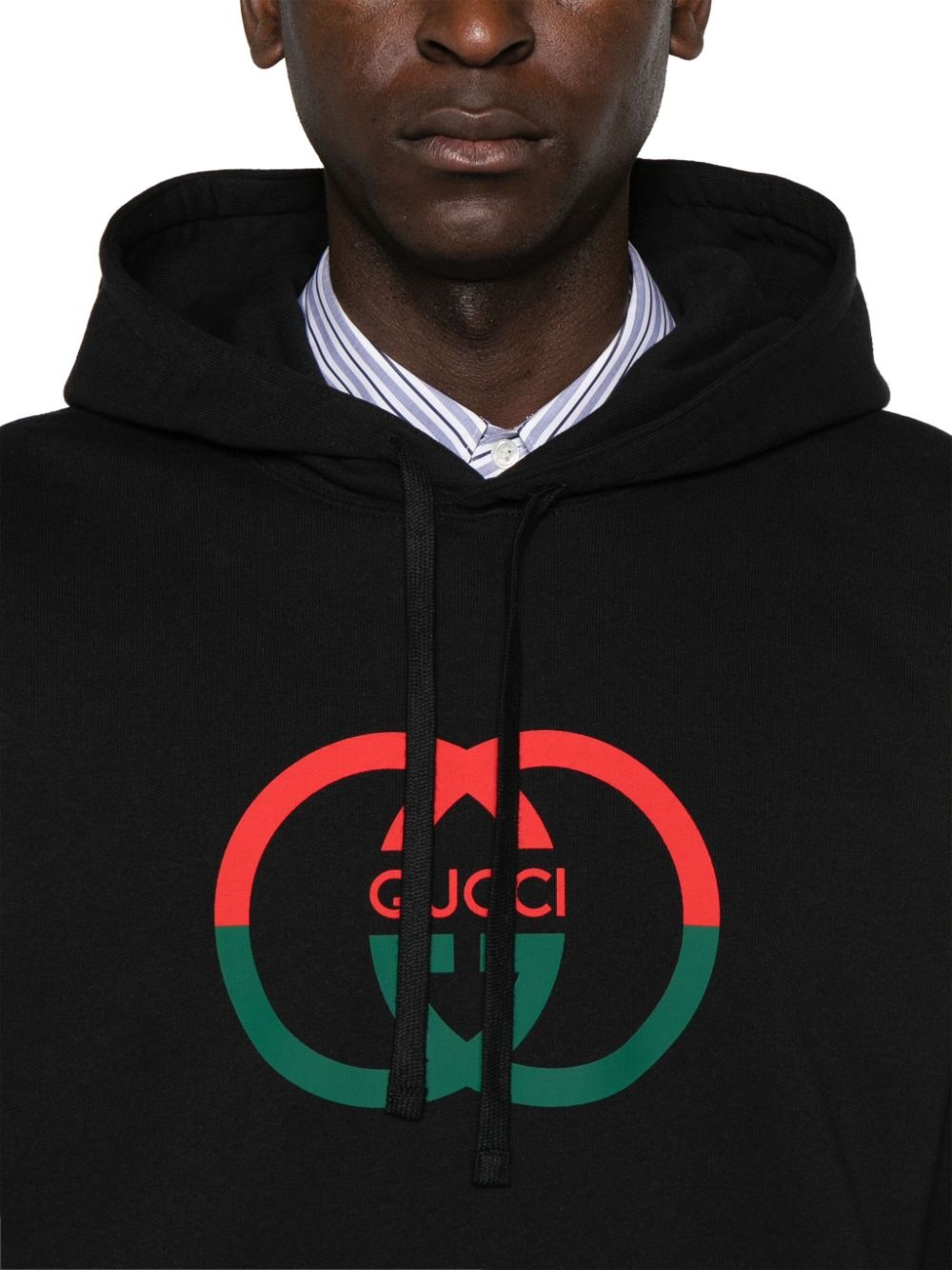 Interlocking G-print cotton hoodie - 5