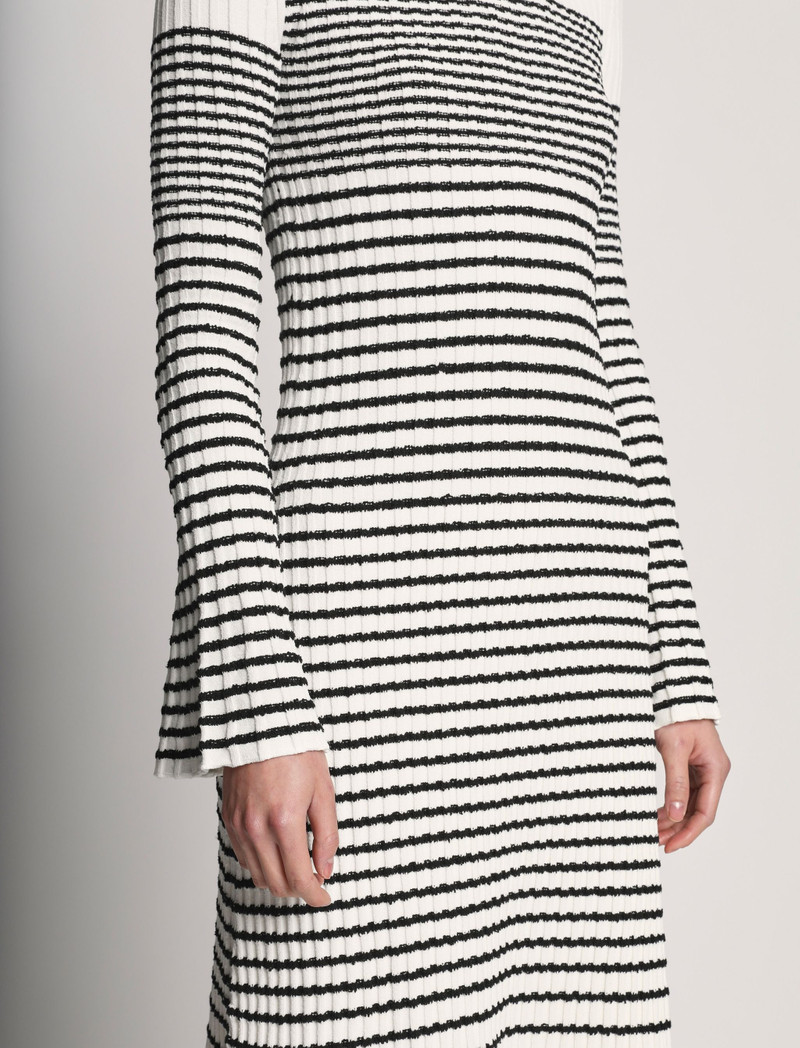 Boucle Mini Stripe Knit Dress 5