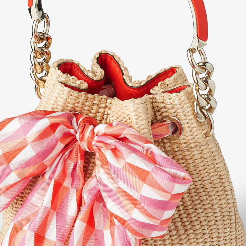 Bon Bon Bucket/S
Natural/Paprika Raffia Bucket Bag 3