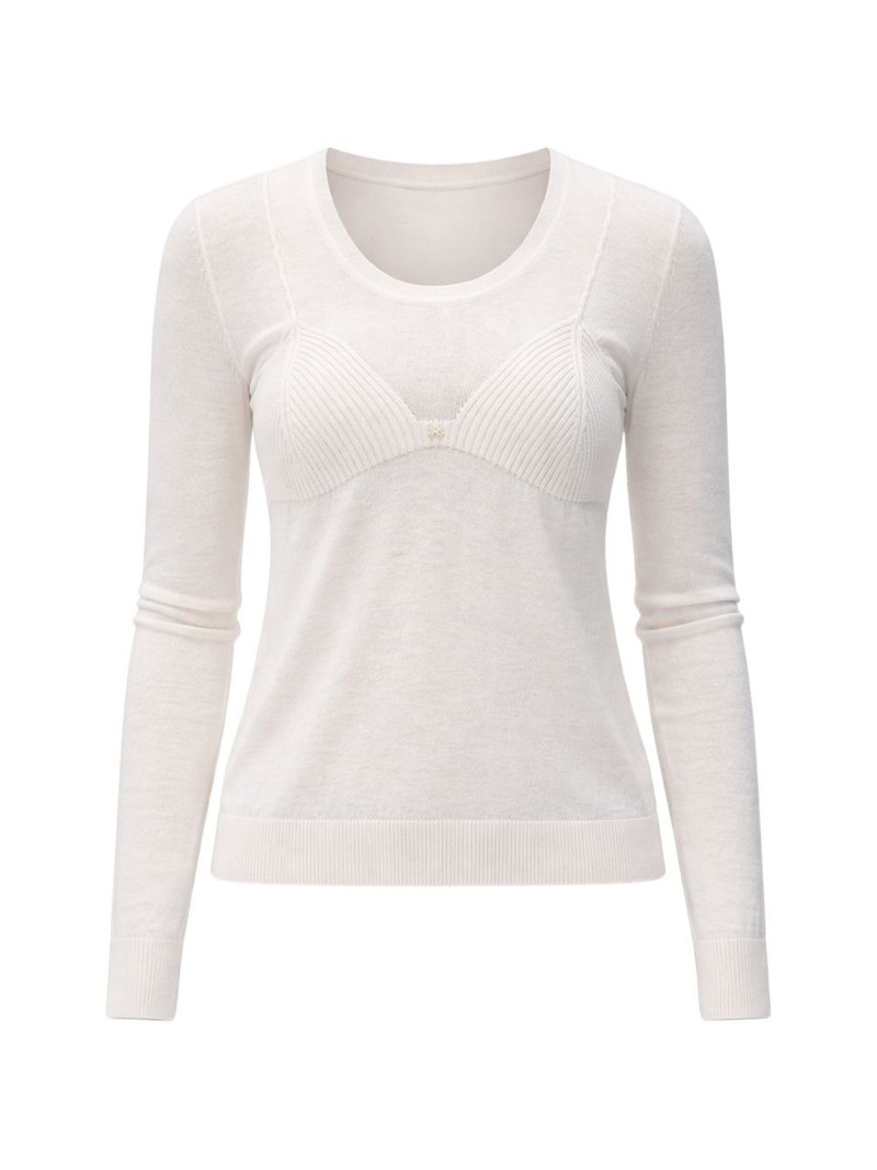ribbed-embellished sweater 1