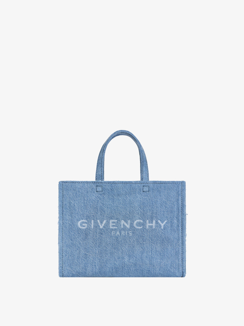 SMALL G-TOTE SHOPPING BAG IN DENIM 1