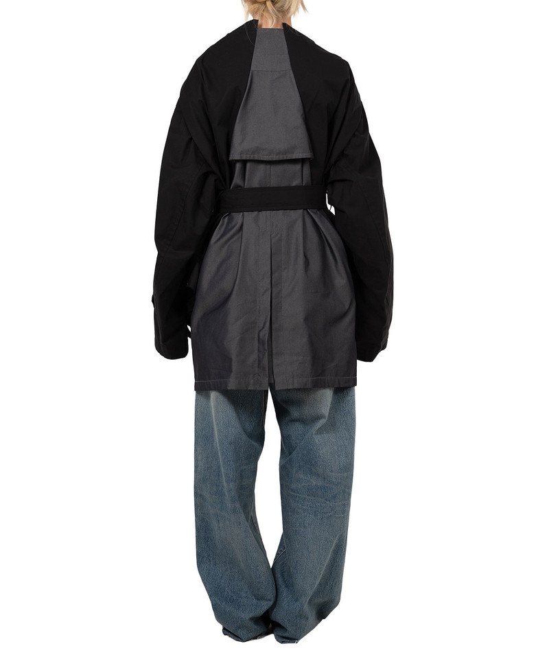 Reversed Front Trench Coat 15