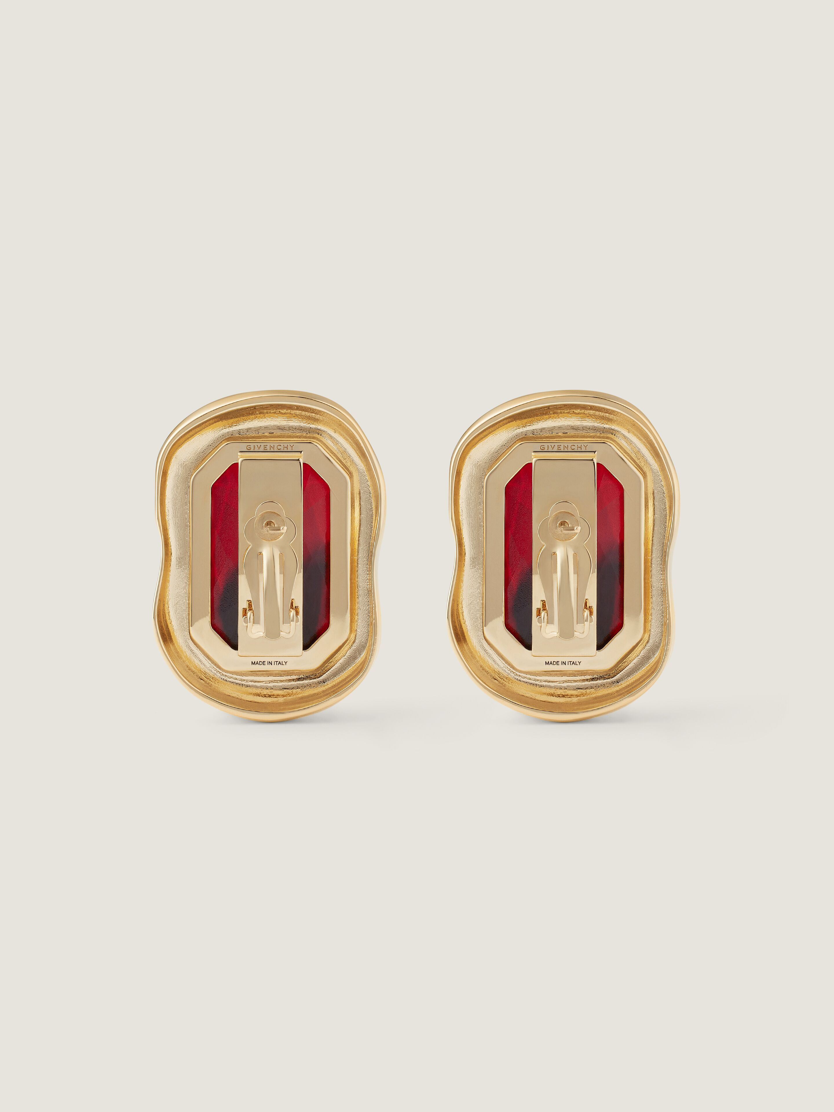 SCULPTURAL CRYSTAL EARRINGS IN METAL AND CRYSTALS - 4