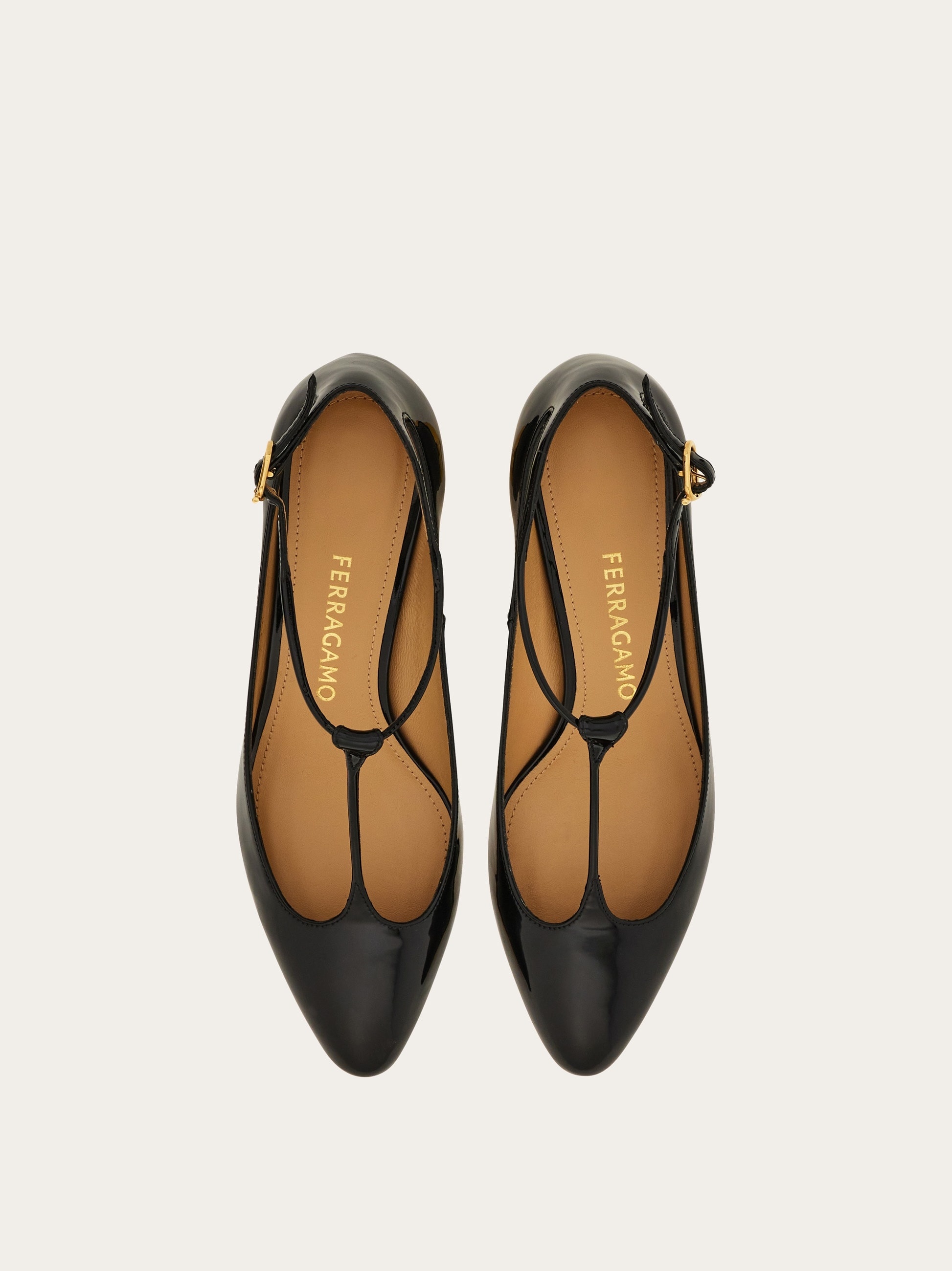 Spherical heel T-strap pump - 2