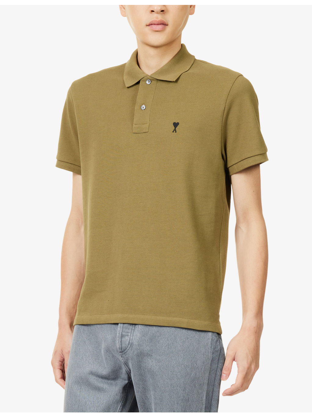 Ami de Coeur Short-Sleeve Cotton-Jersey Polo Shirt - 3