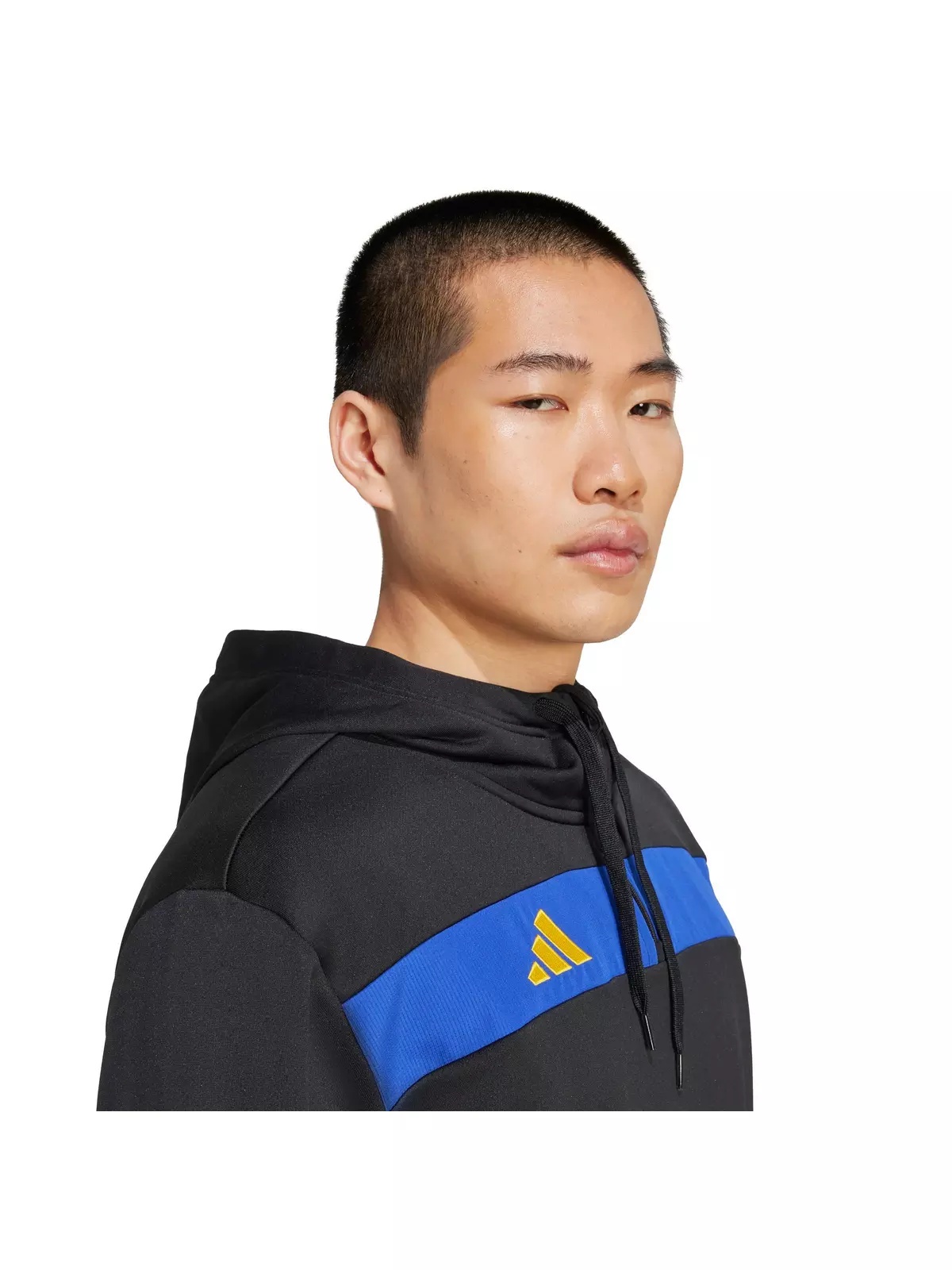 Men's Tiro 25 Essentials Sweat Hoodie -Black - 3