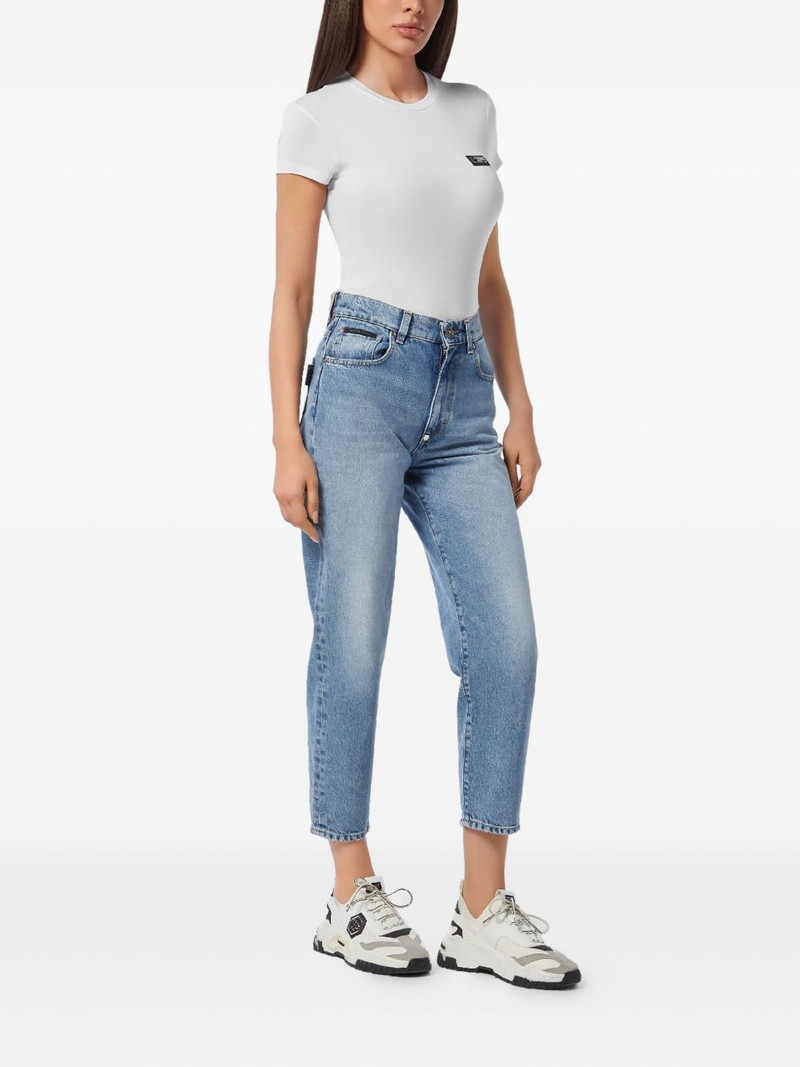 PHILIPP PLEIN tapered cropped jeans outlook