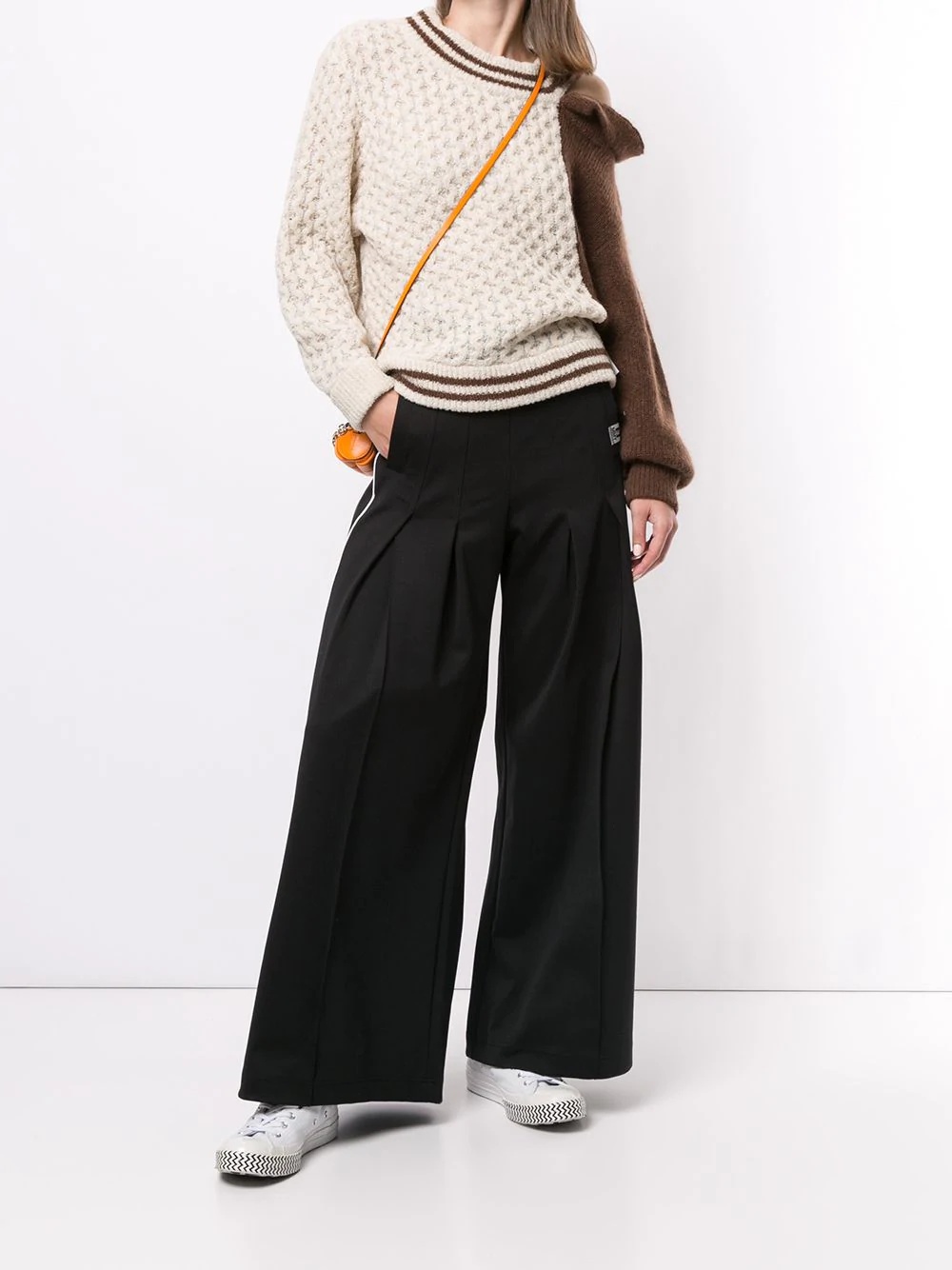 pintucked wide-leg trousers - 2