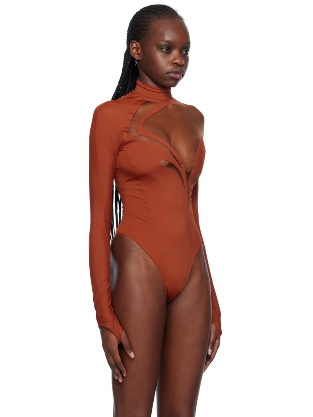 Tan Swirly Bodysuit - 4