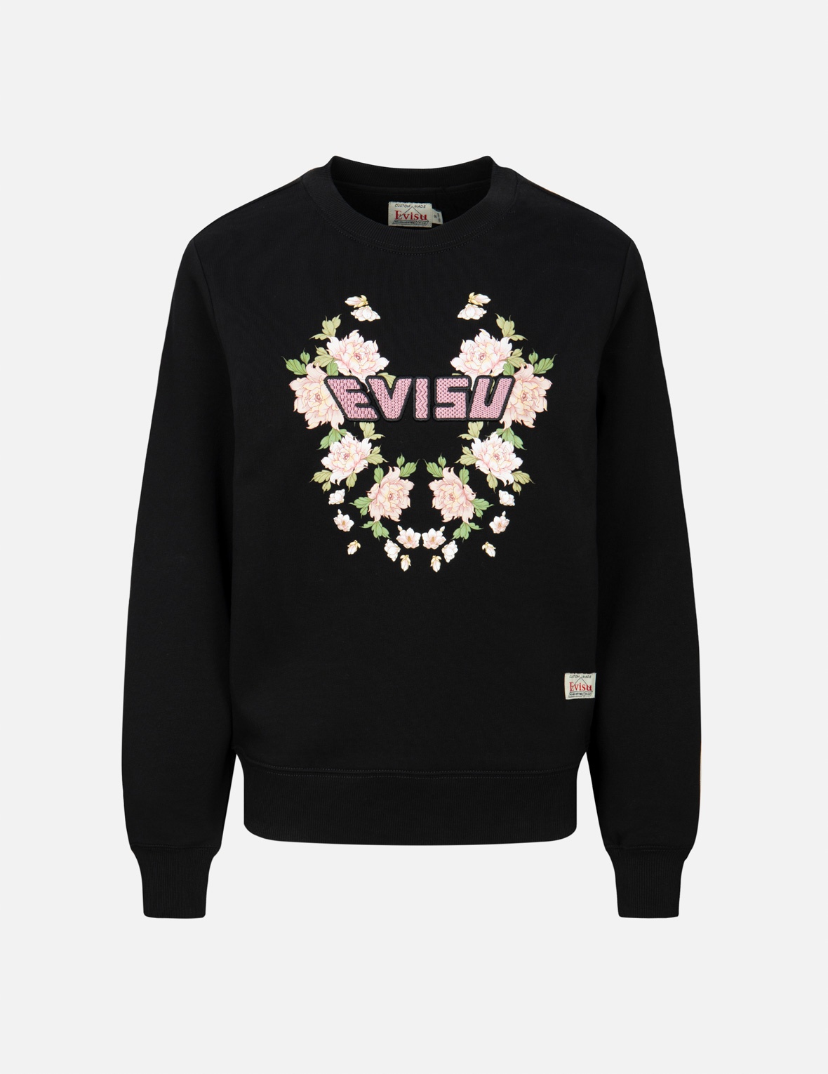 FLORAL PRINT WITH LOGO EMBROIDERY REGULAR FIT SWEATSHIRT - 1