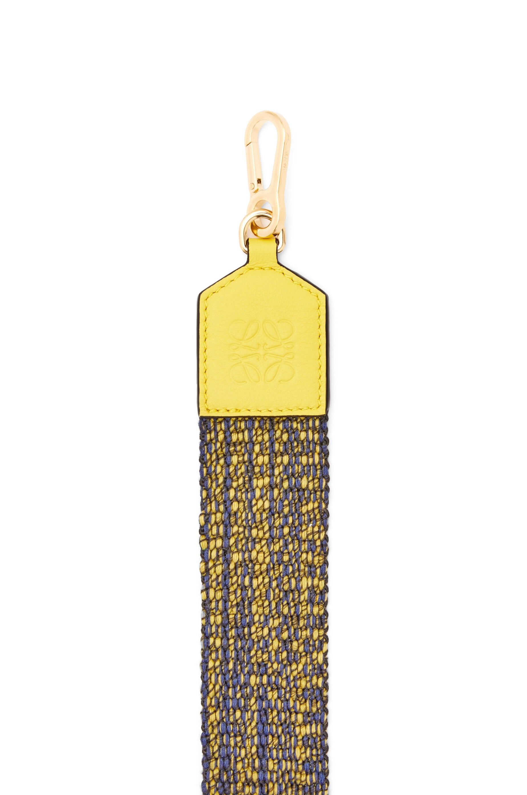 Melange strap in cotton and calfskin - 2