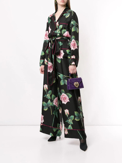 Dolce & Gabbana tropical rose print jumpsuit outlook