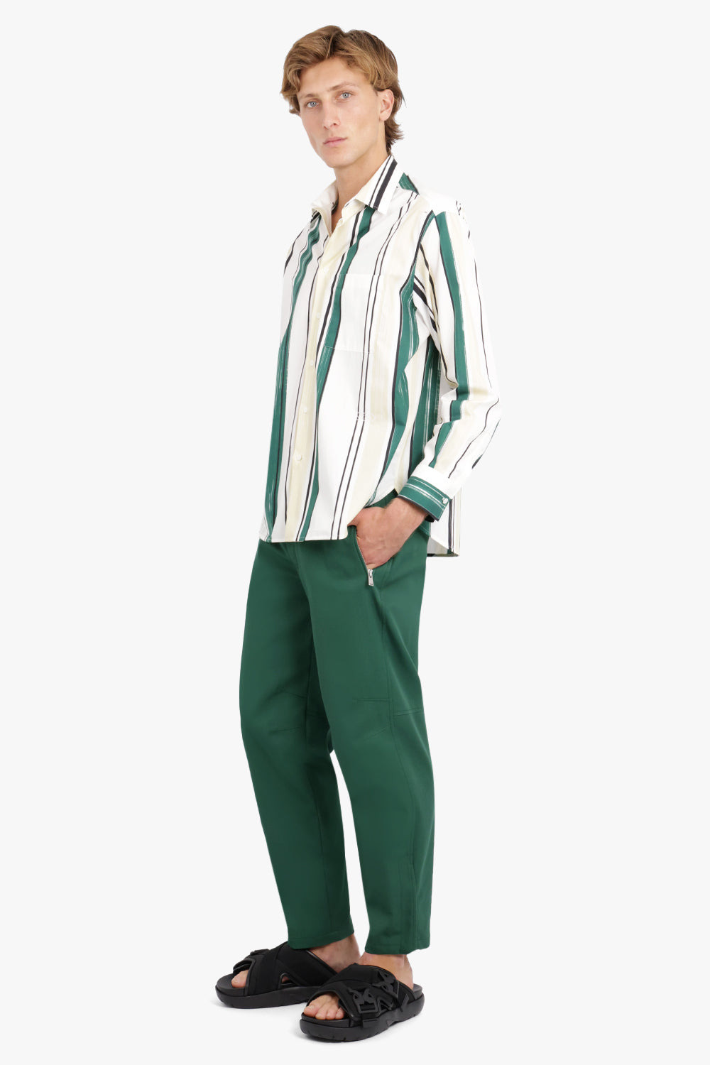 BIKER TROUSER | BOTTLE - 2