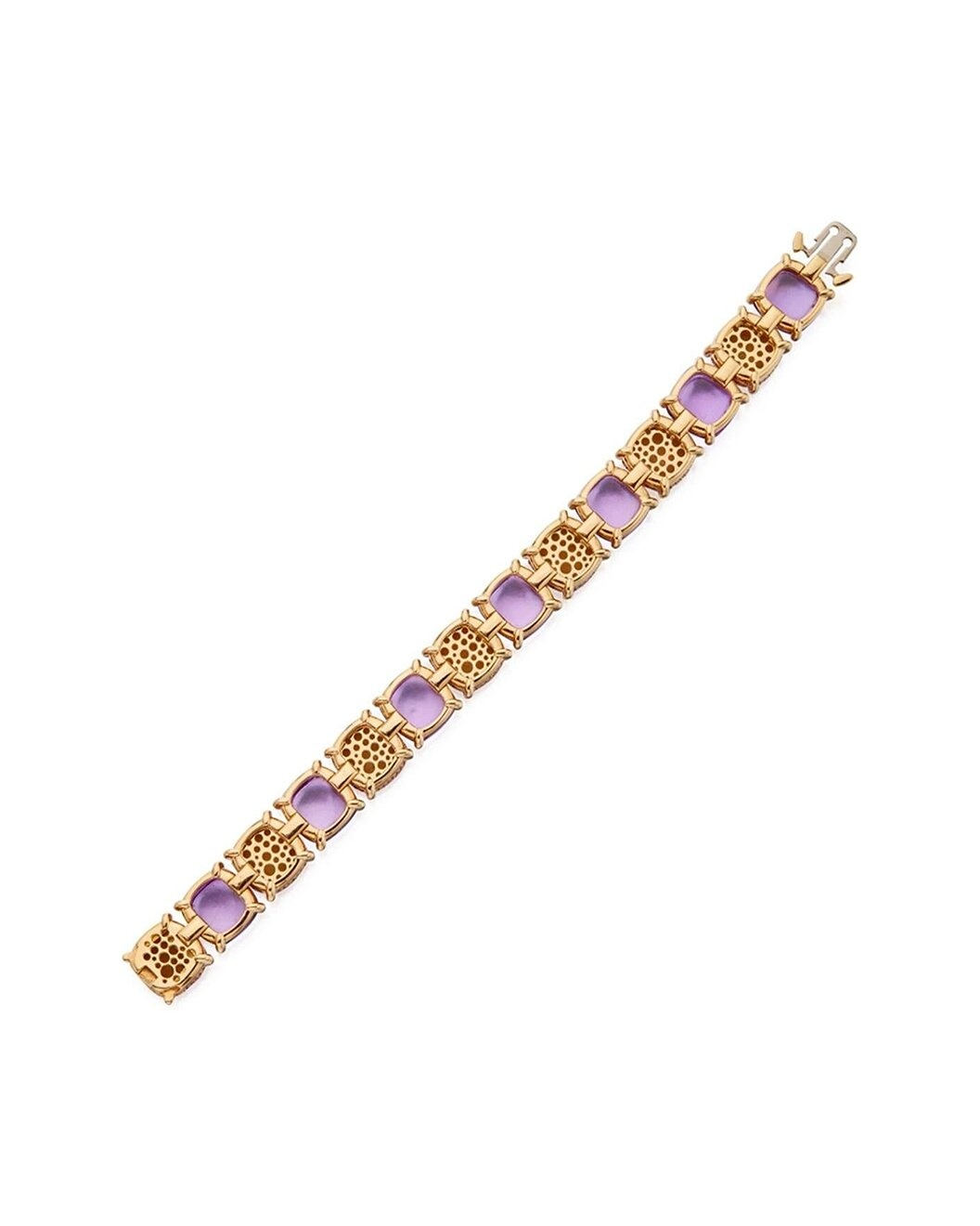 Tiffany & Co. 18K 52.50 ct. tw. Amethyst Sugar Stacks Bracelet (Authentic Pre-Loved) - 3