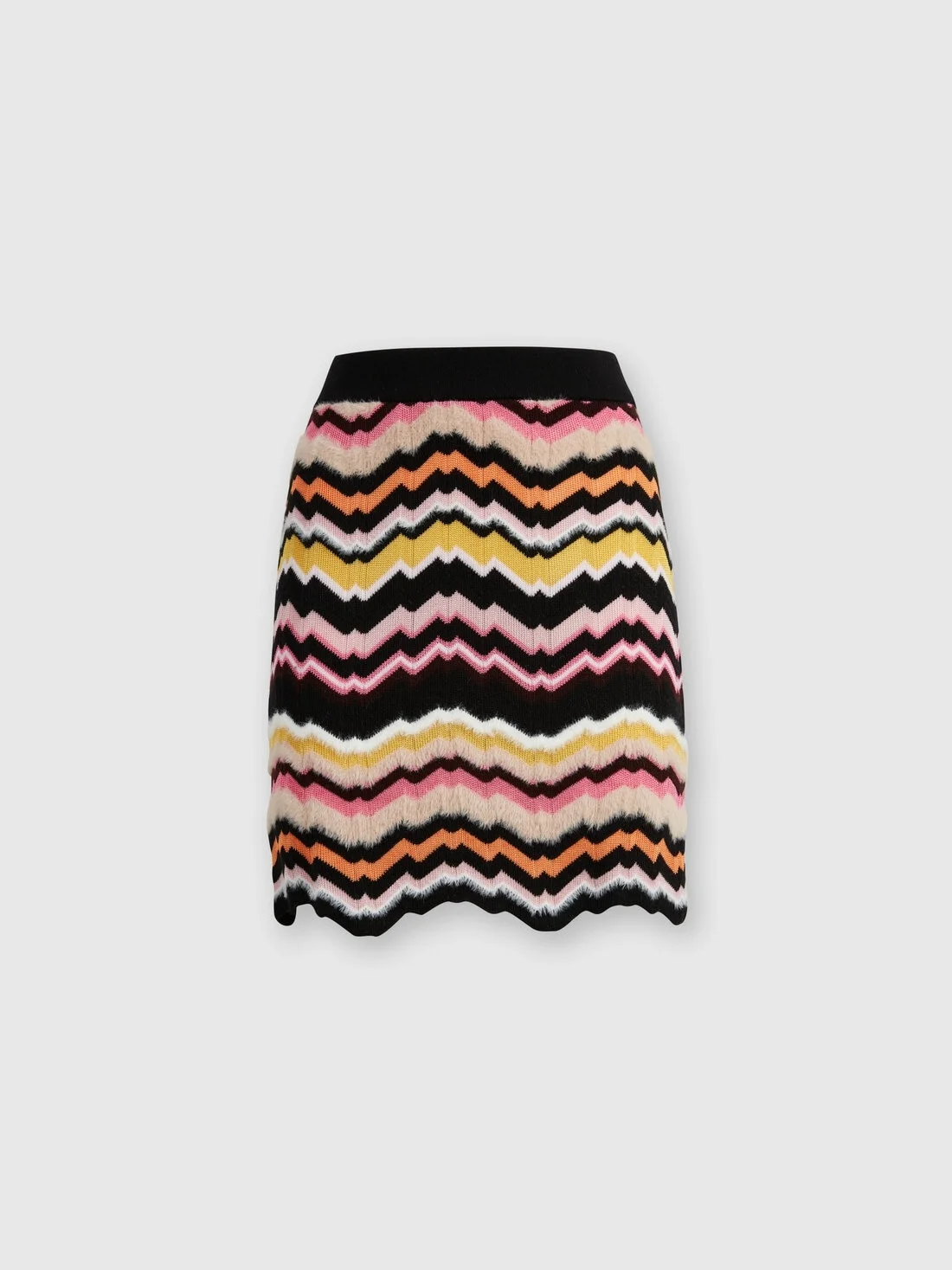 Mini skirt with zigzag Greek motif - 1