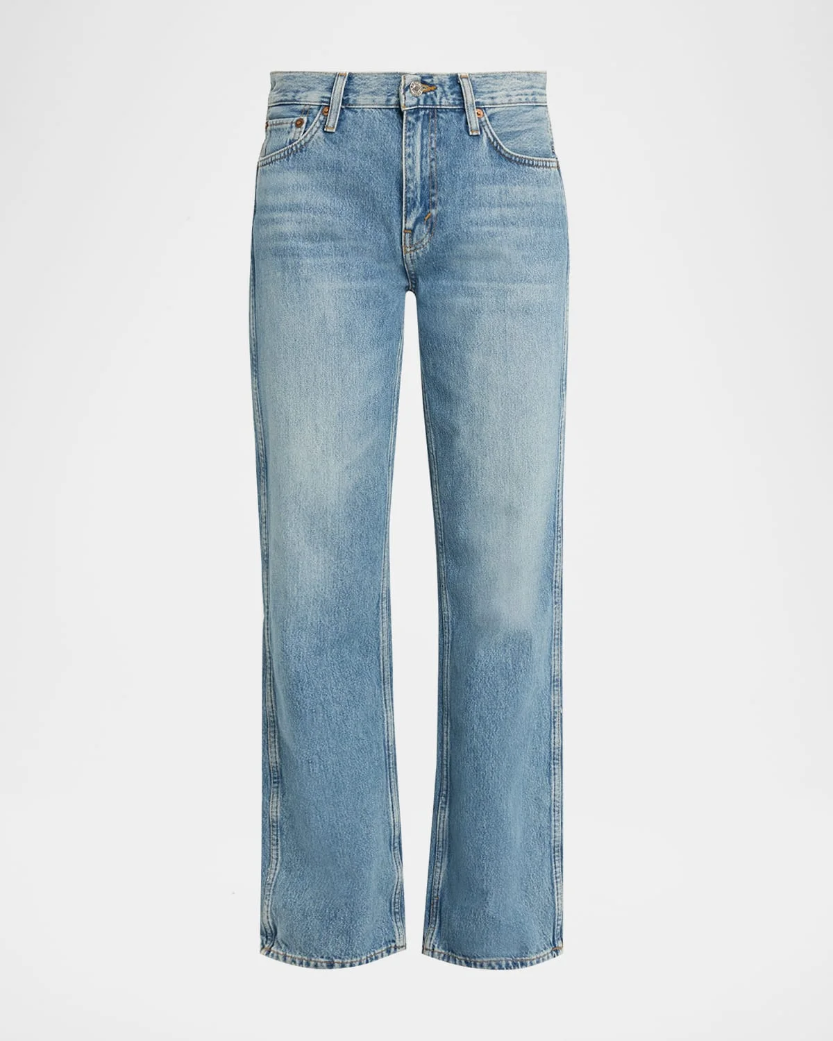 90s Mid-Rise Loose Jeans - 1