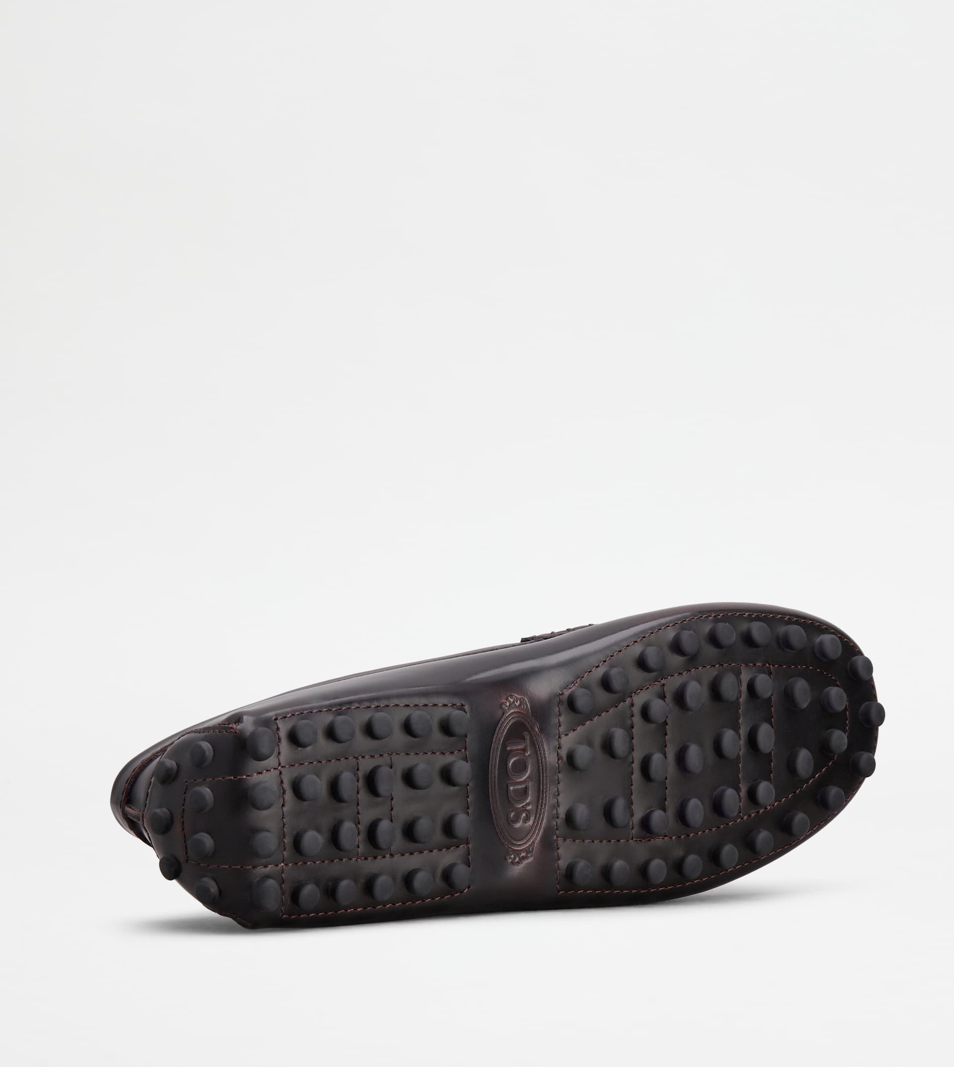 GOMMINO DRIVING SHOES IN LEATHER - BURGUNDY - 5