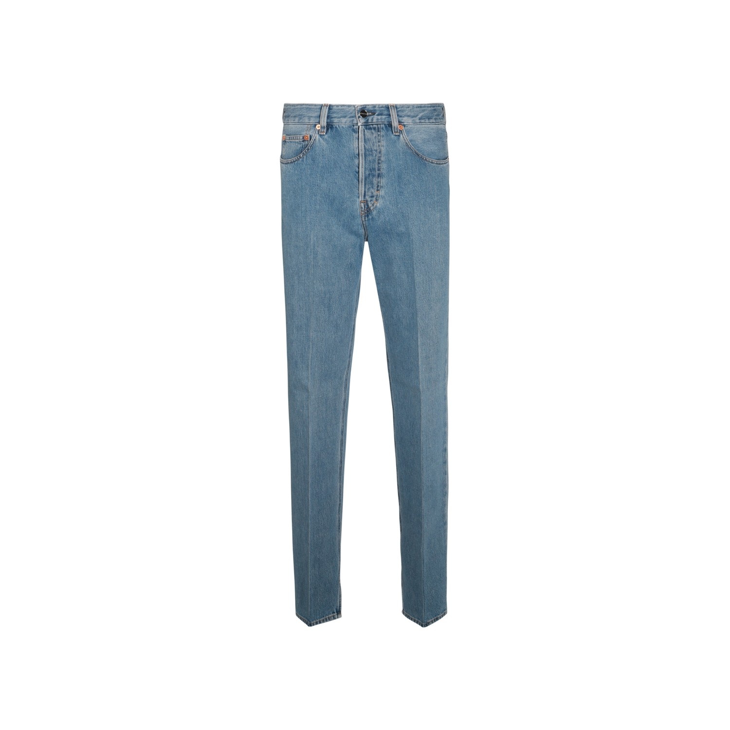 GUCCI BLUE COTTON DENIM JEANS | palazzobelli | REVERSIBLE